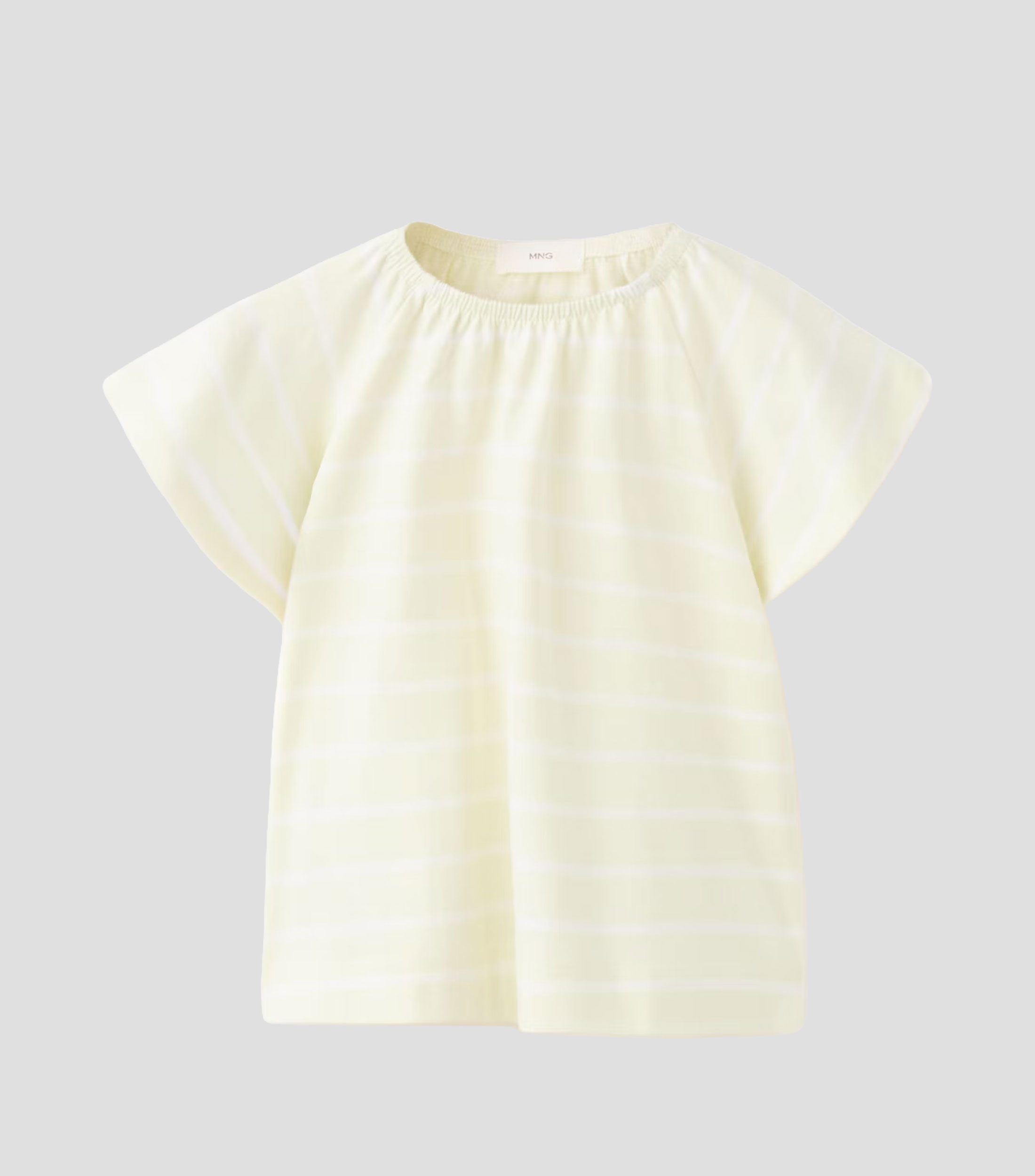 Playera cuello redondo manga corta rayas Niña