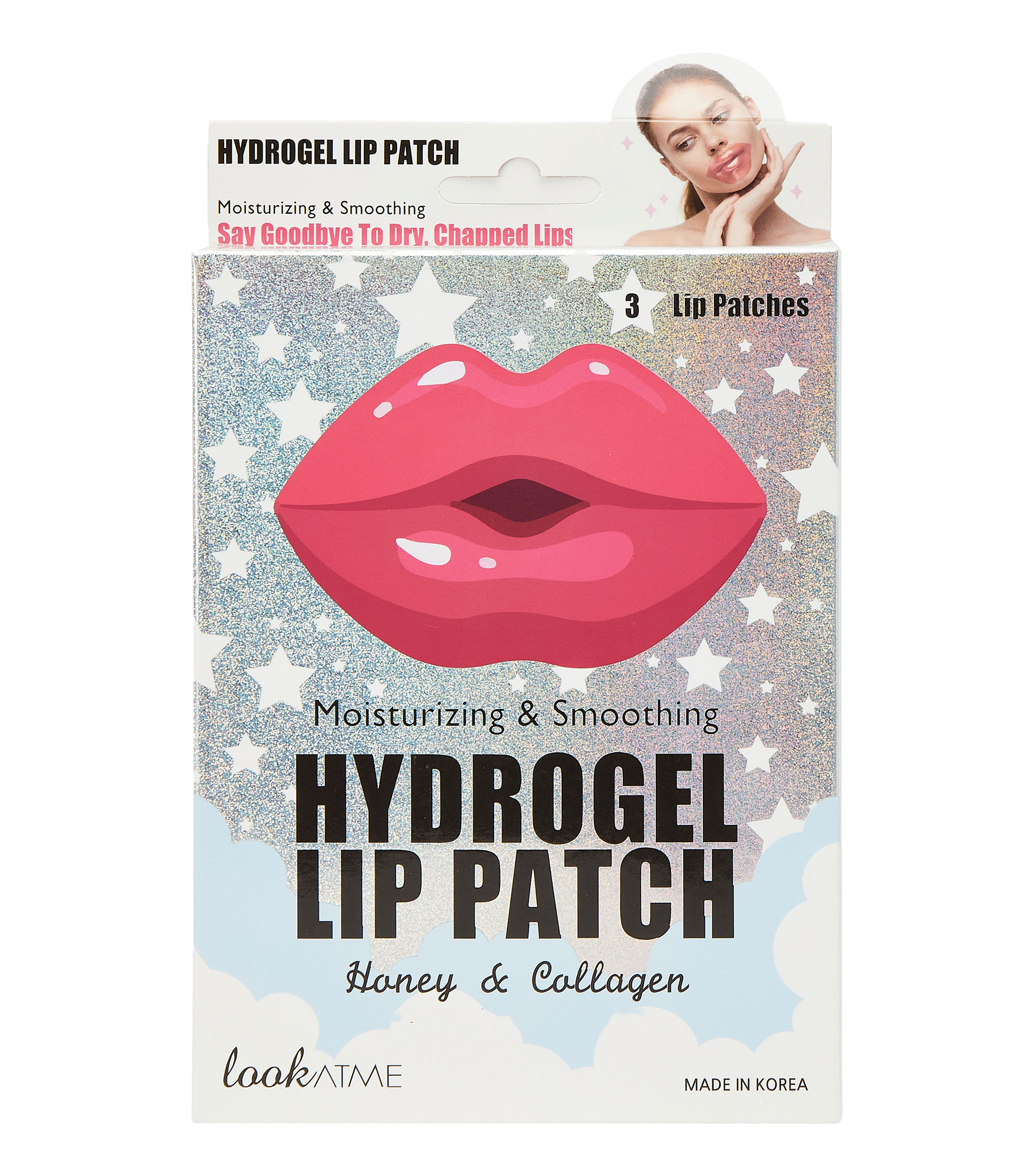 Mascarilla de hidrogel para labios, 3 x 2.5 g