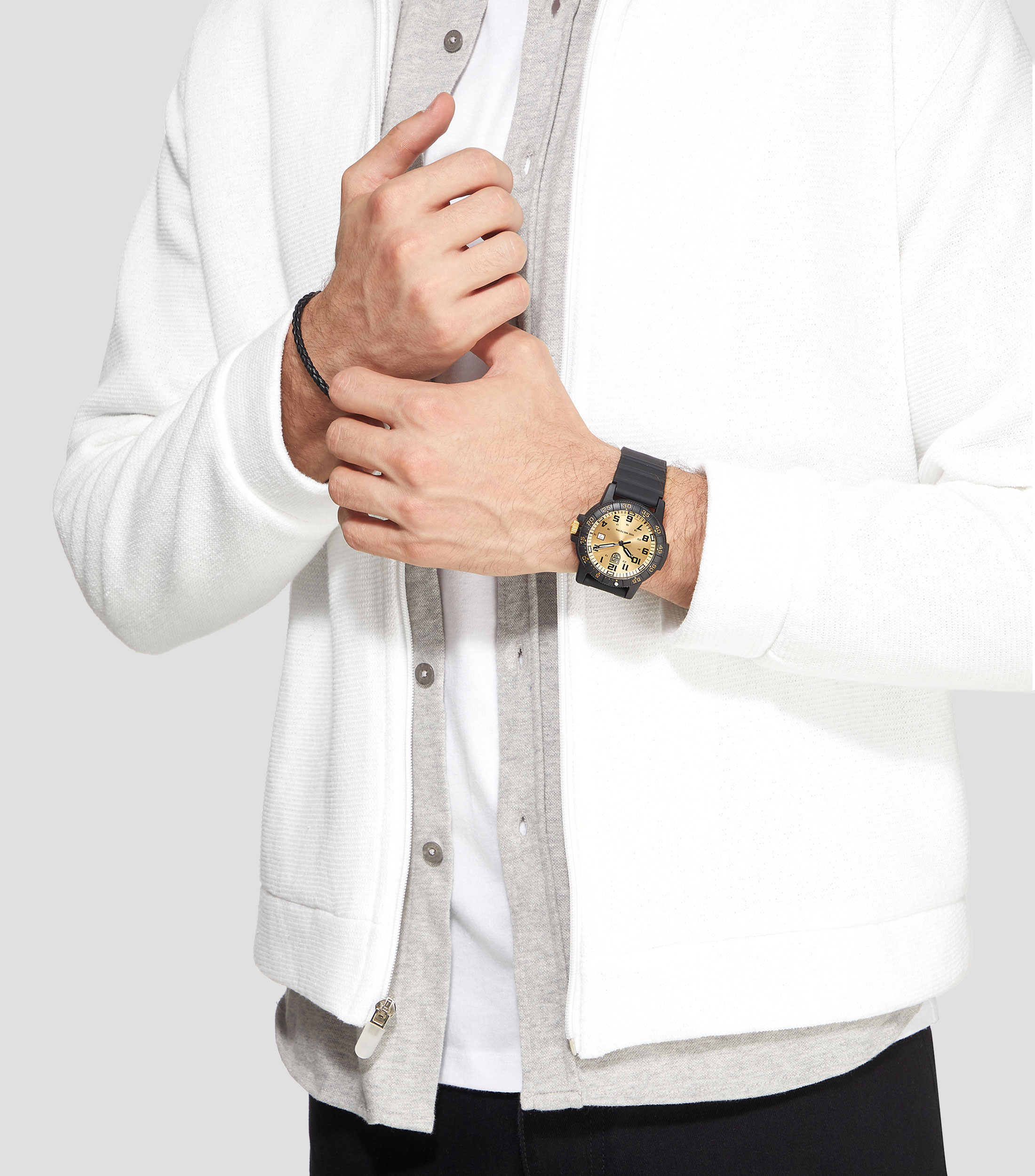 Reloj para Hombre Leatherback Sea Turgle Gian 0320 Series De Vestir Negro