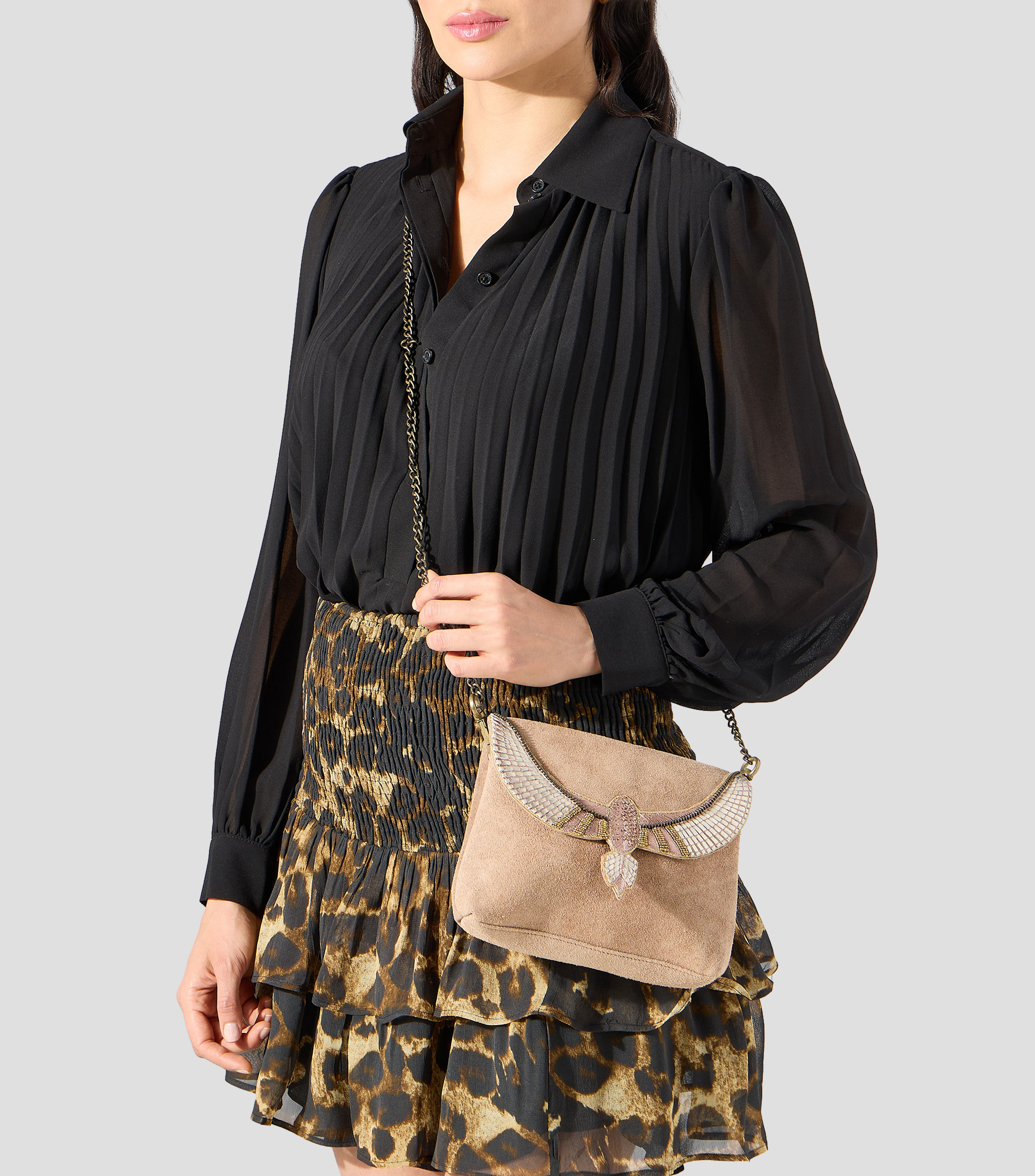Bolsa Crossbody en piel Mujer