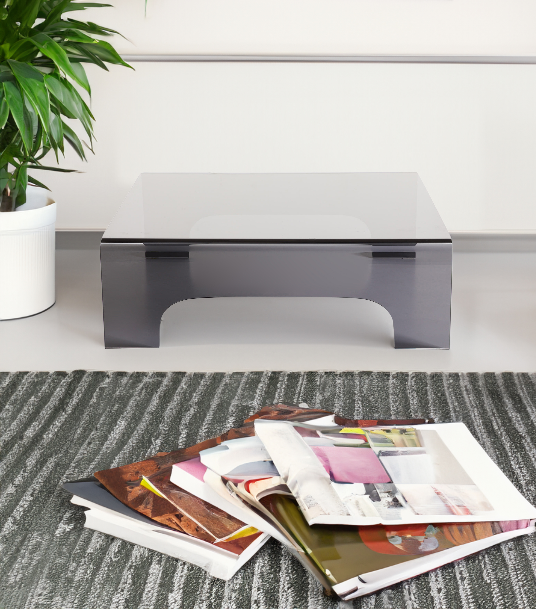 Mesa de centro en cristal