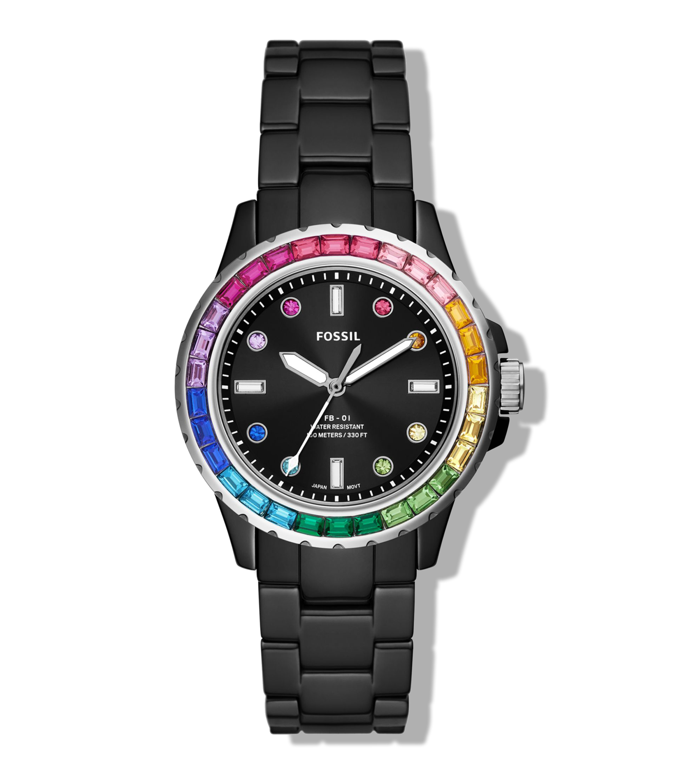 Fossil Reloj para Mujer FB-01 Casual, negro, plata El Palacio de