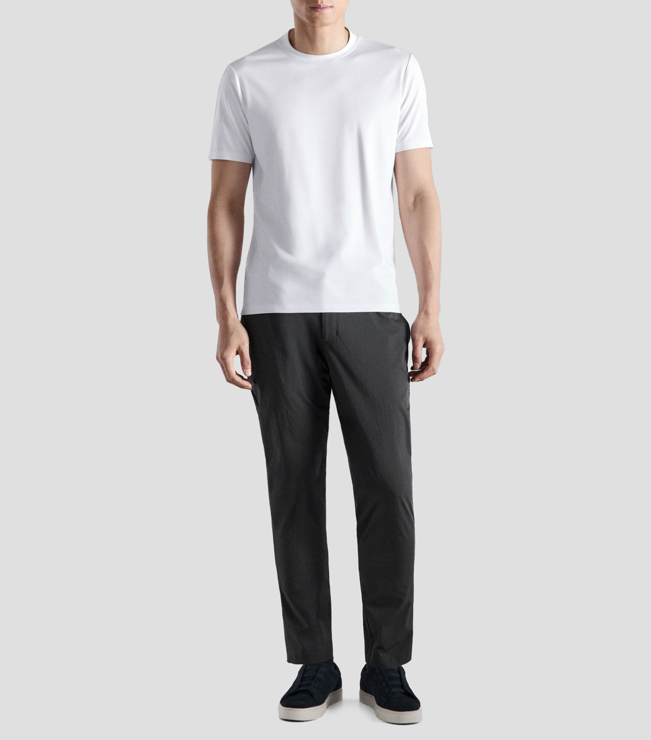 Playera cuello redondo manga corta lisa Hombre