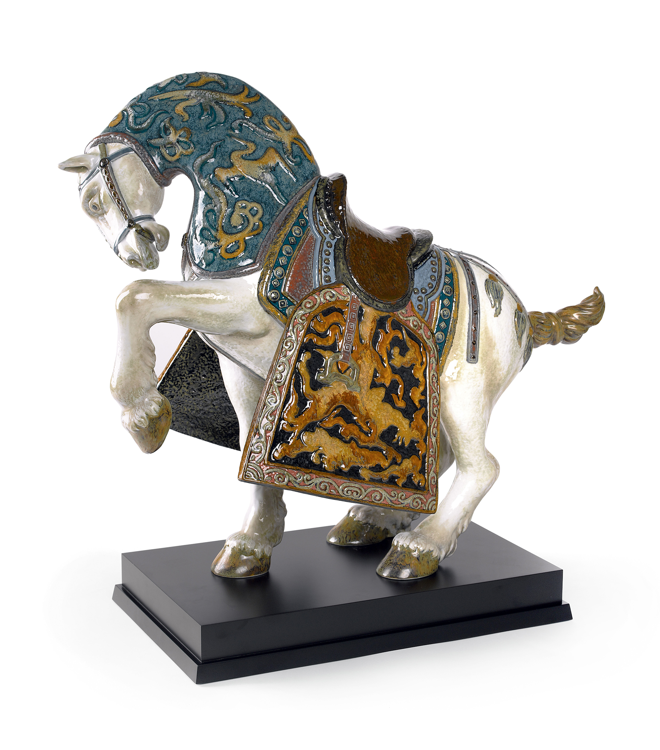 Escultura Caballo Oriental en porcelana