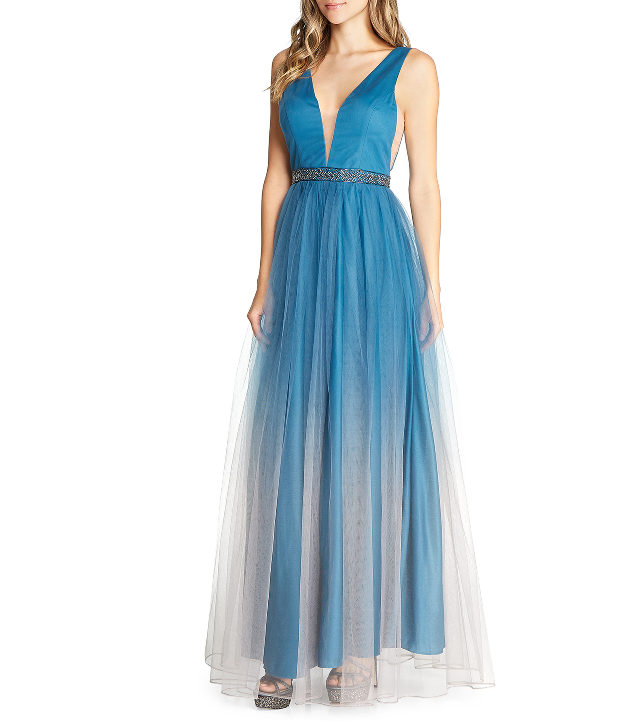 Eva Brazzi Vestido de noche largo Mujer- El Palacio de Hierro