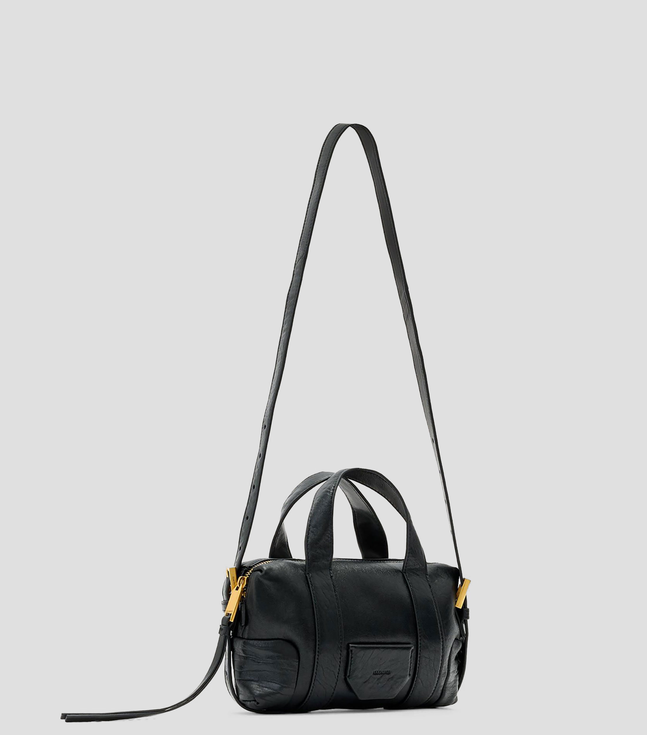 Bolsa crossbody en piel con diseño texturizado sólido Ares Mujer