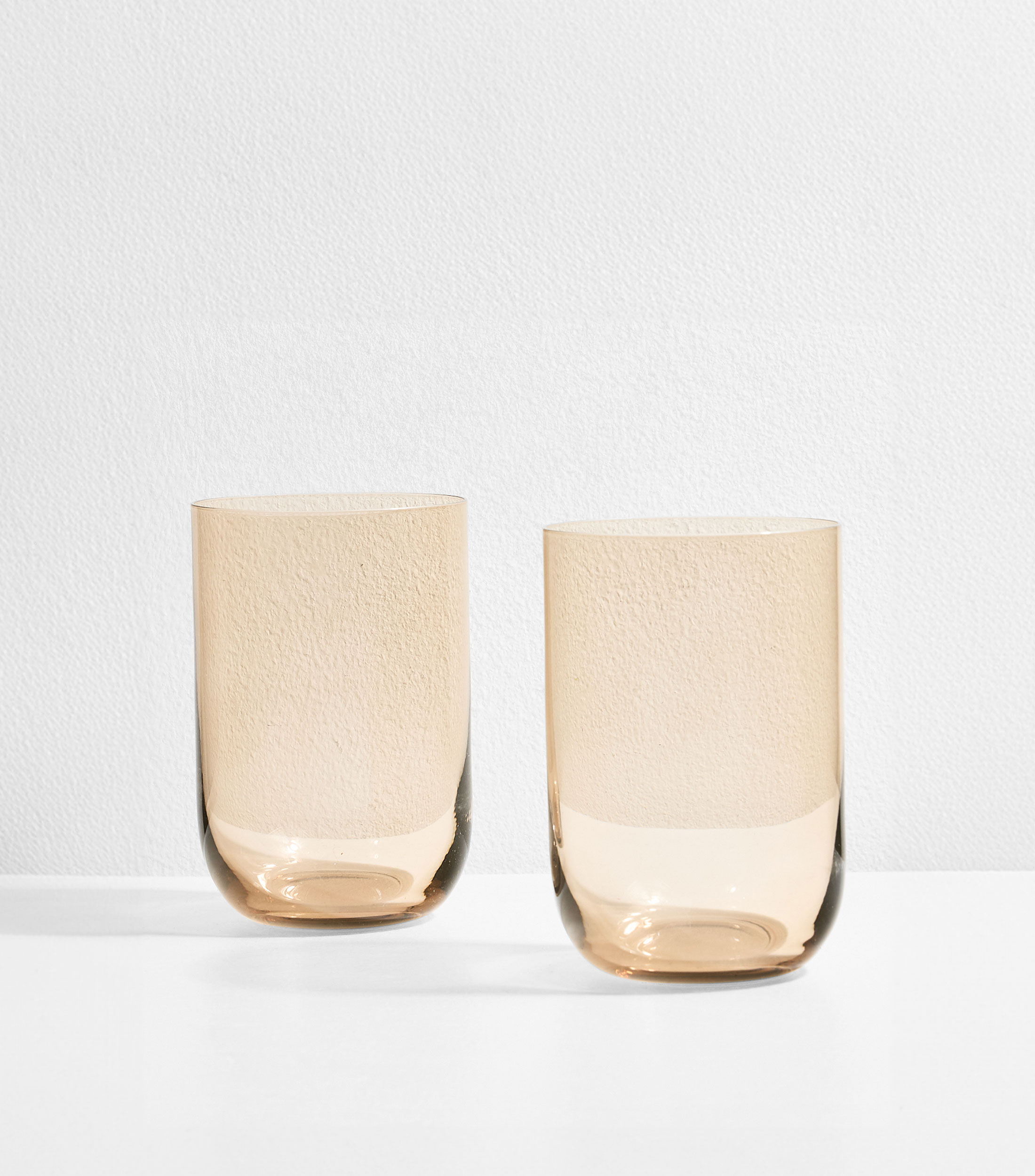 Set de 2 vasos altos en cristal
