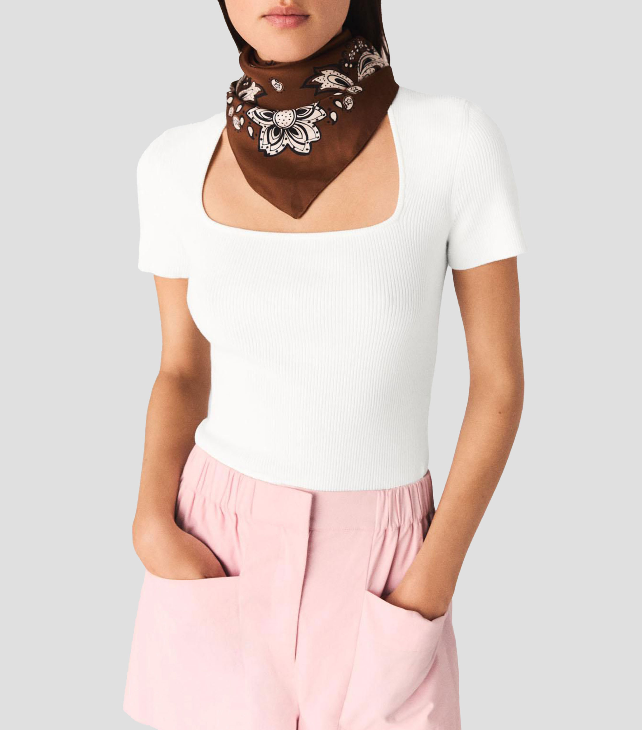 Blusa Lisa manga corta Mujer