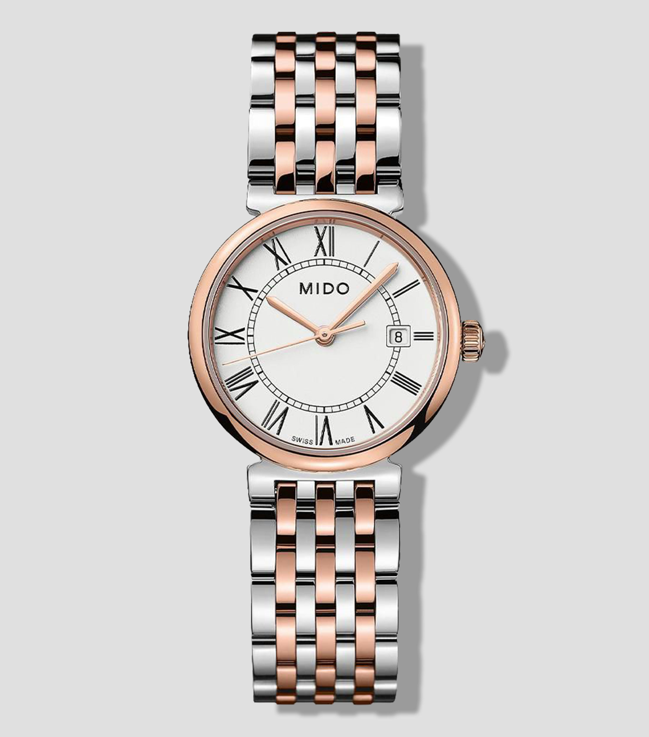 Reloj para hombre Dorada casual Oro rosa, Plateado