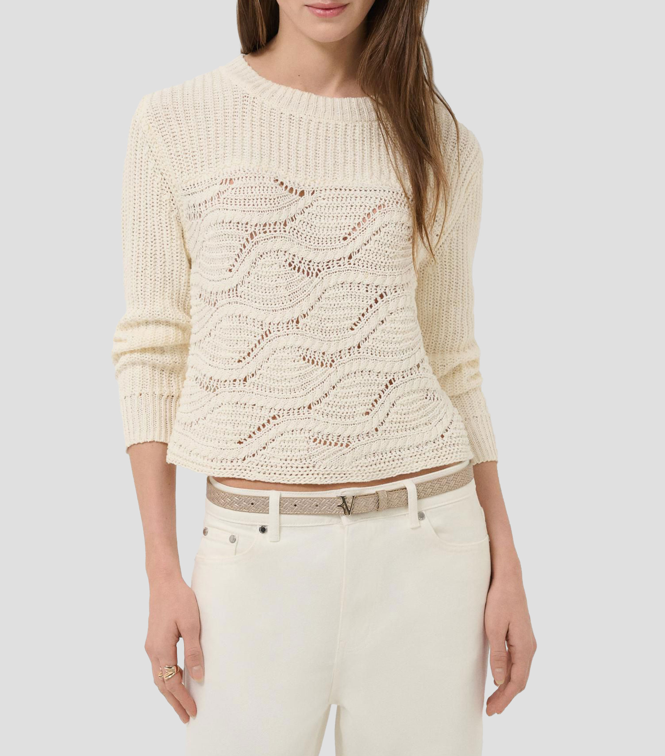 Suéter cuello redondo Mujer