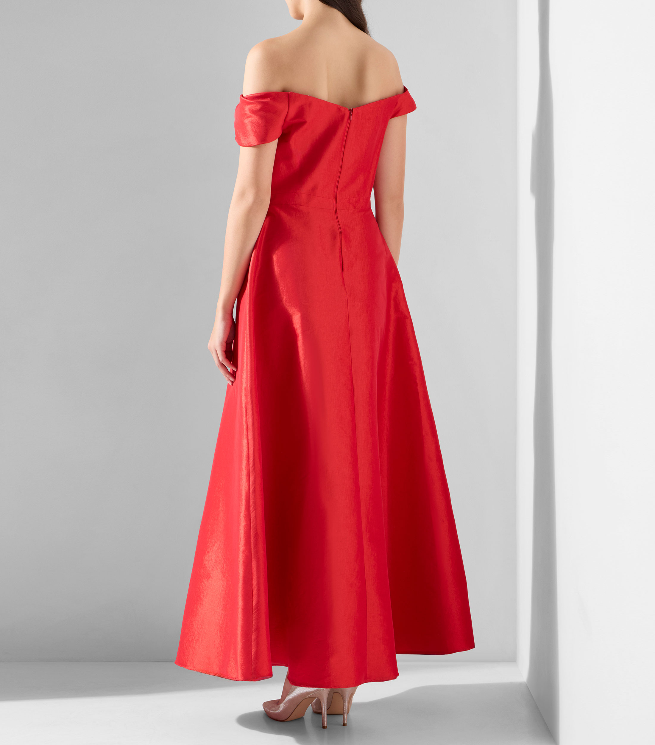 Vestido de fiesta largo liso Mujer