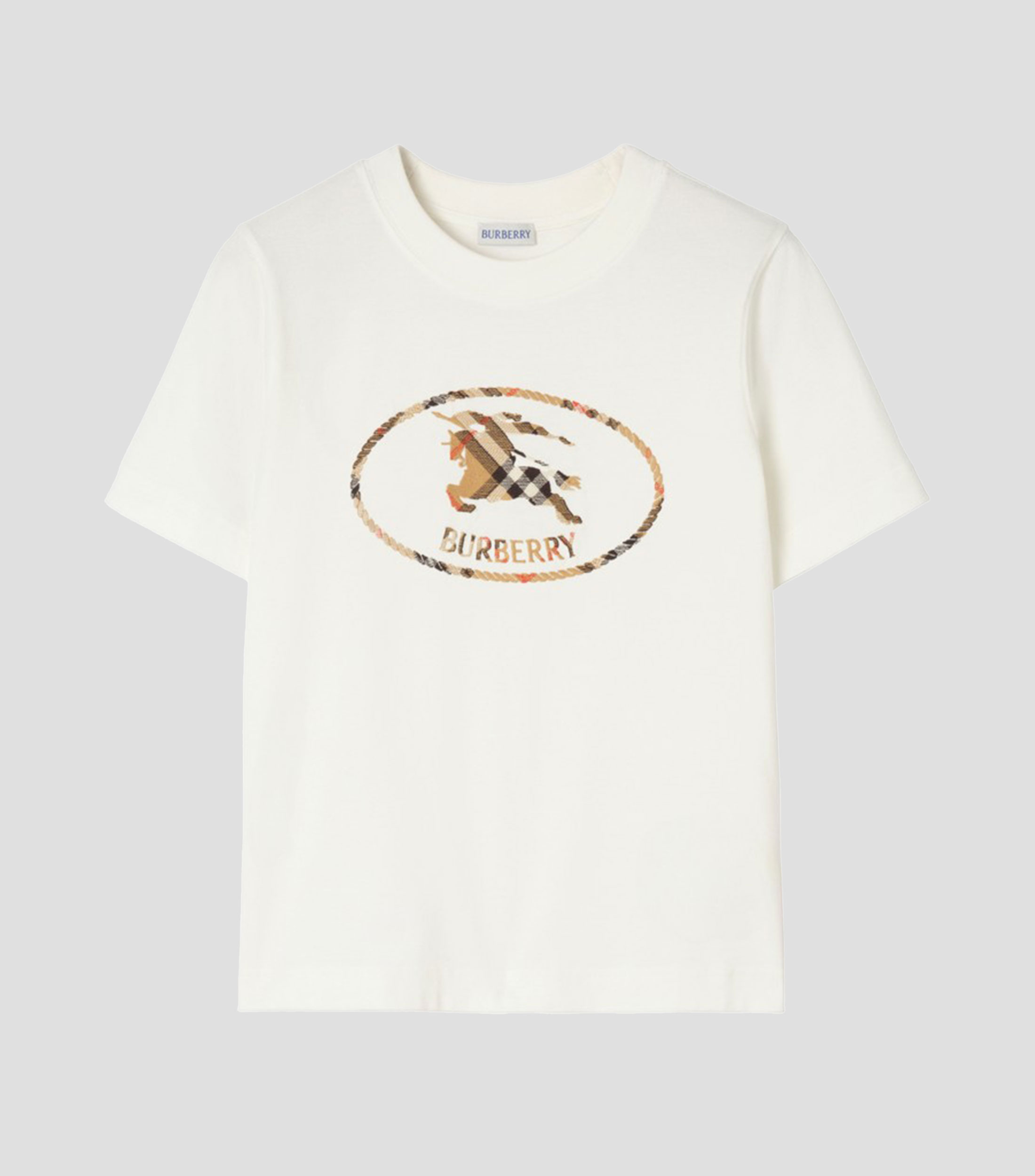 Playera cuello redondo manga corta estampada Mujer