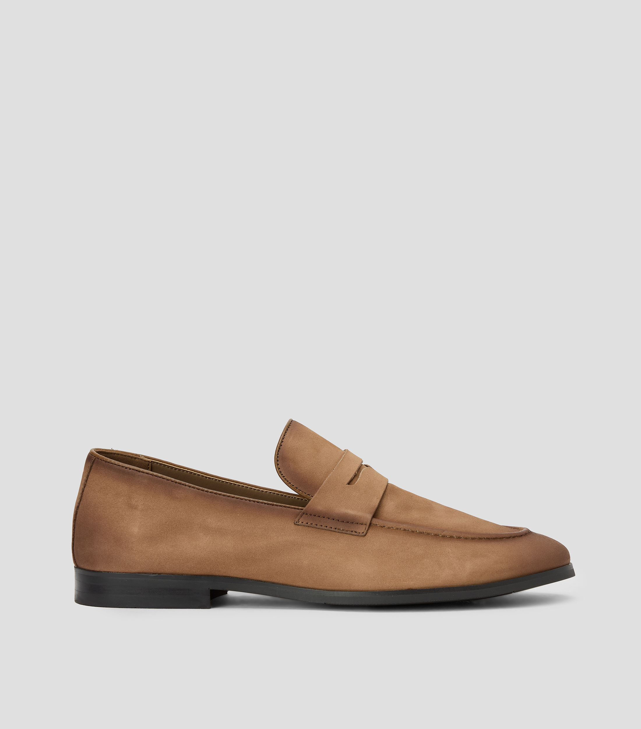 Mocasines Kristof en piel vacuna lisos Hombre