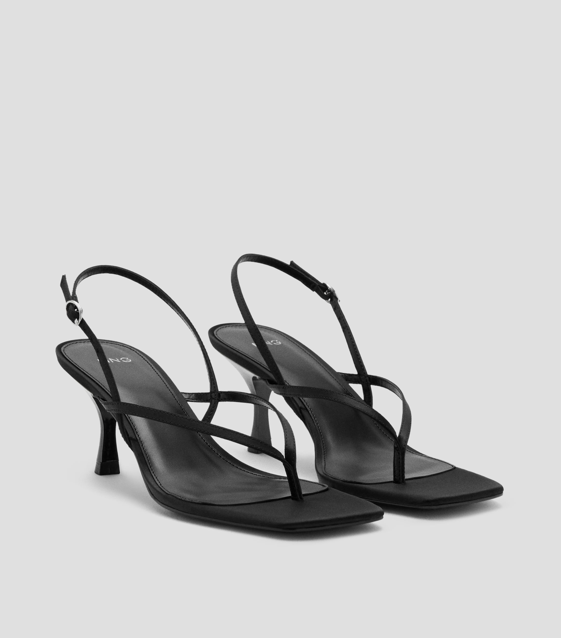 Sandalias Slingback con tacón delgado de 7 cm Mujer