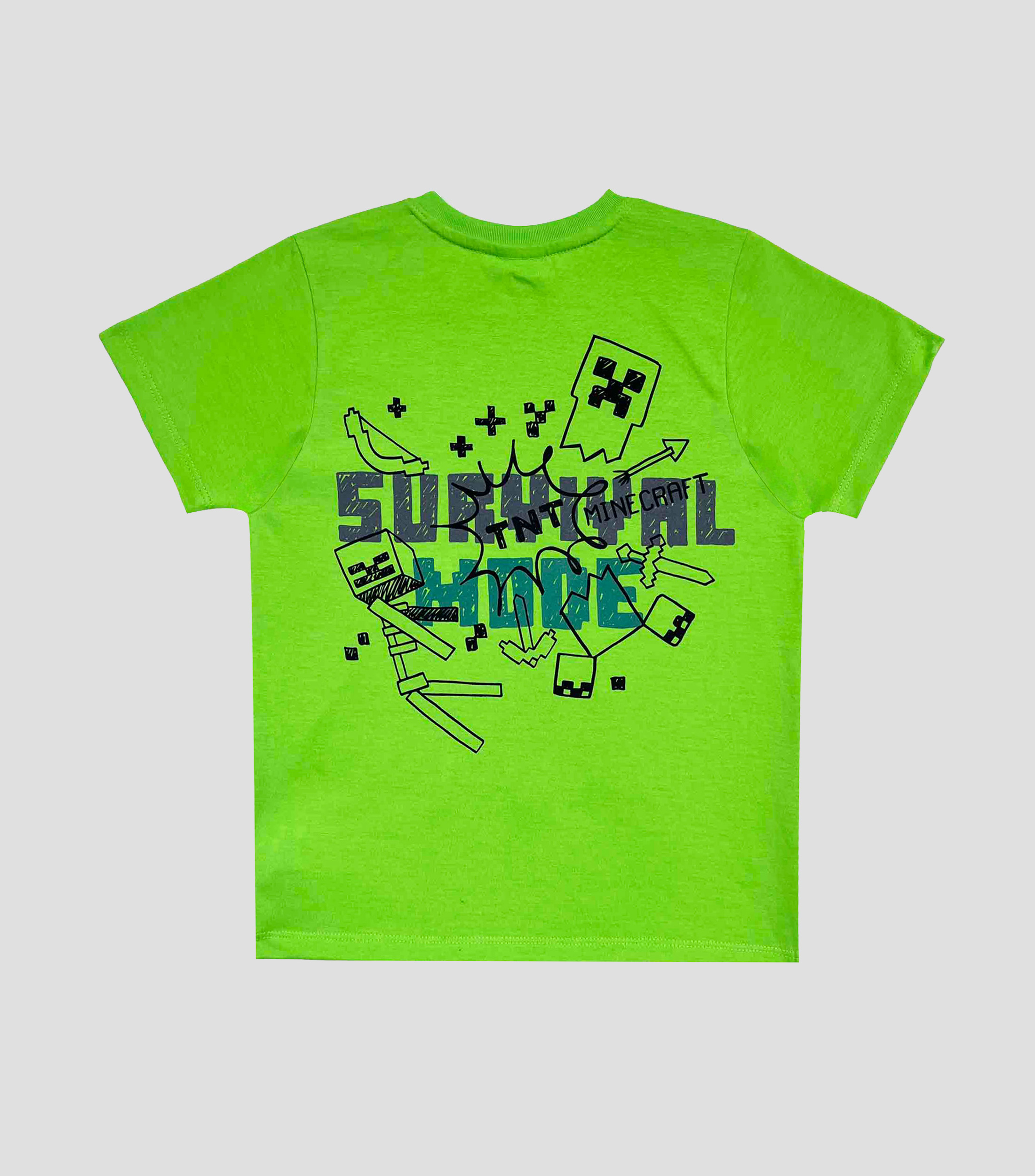 Playera de cuello redondo con manga corta estampada Niño