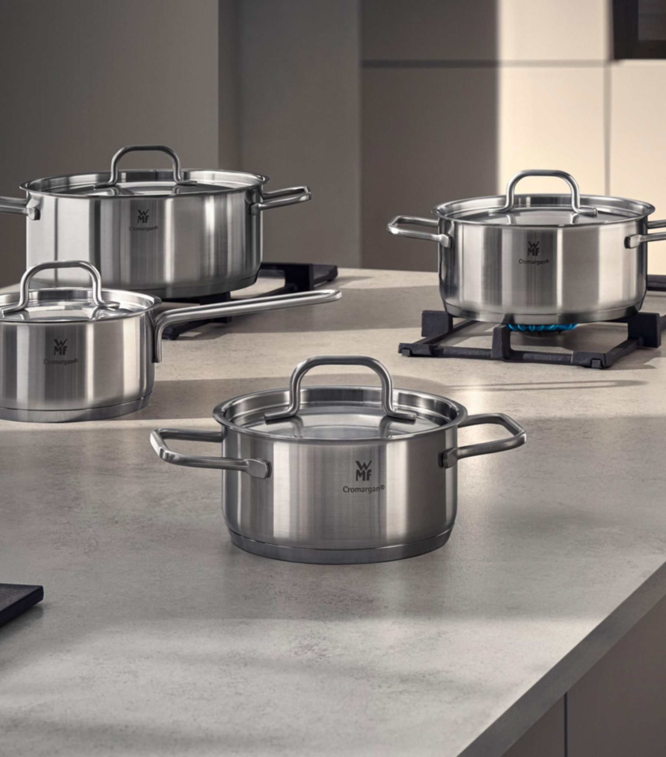 Batería de cocina en acero inoxidable Inspiration 4 Piezas