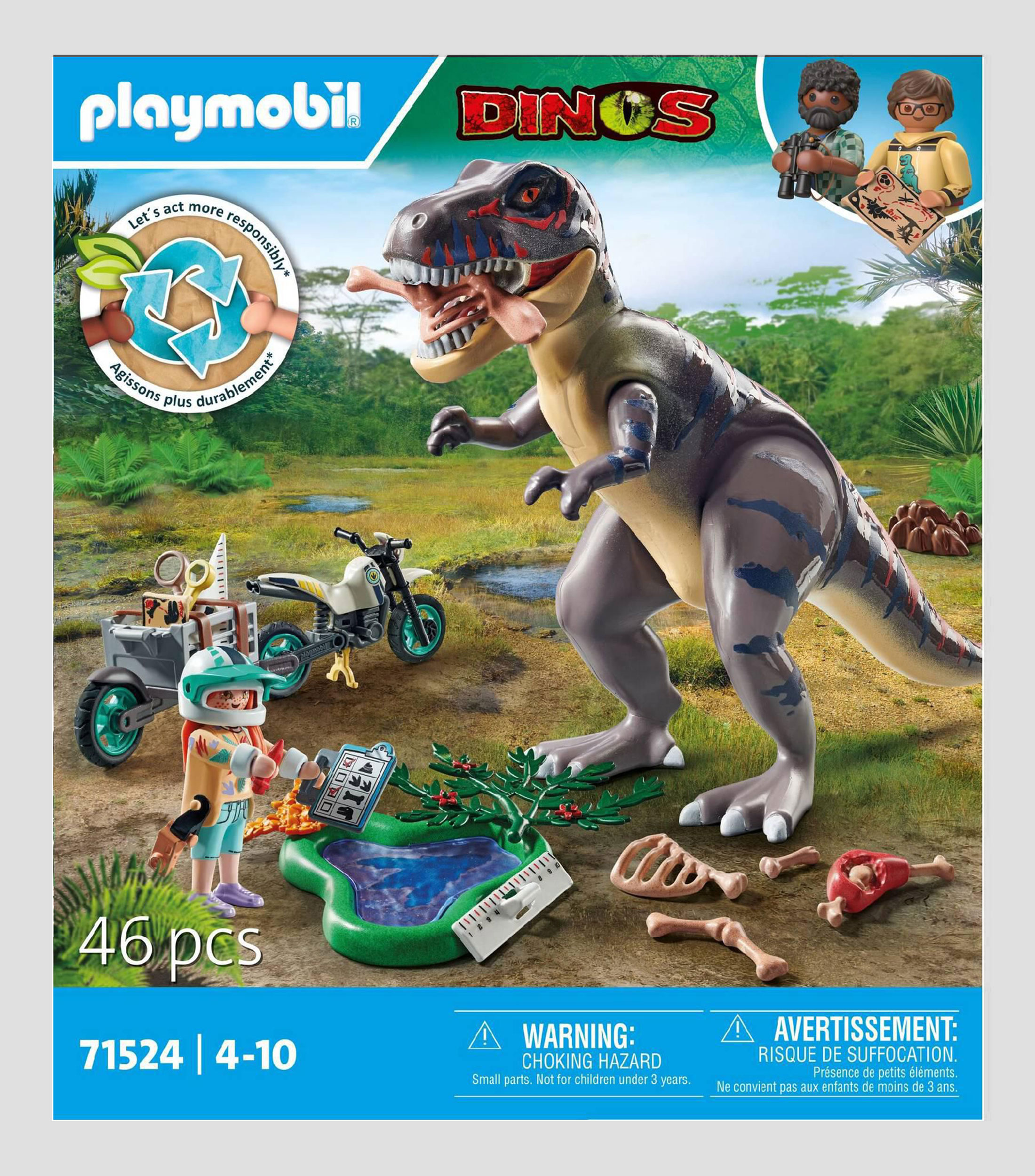 T-Rex y rastreador