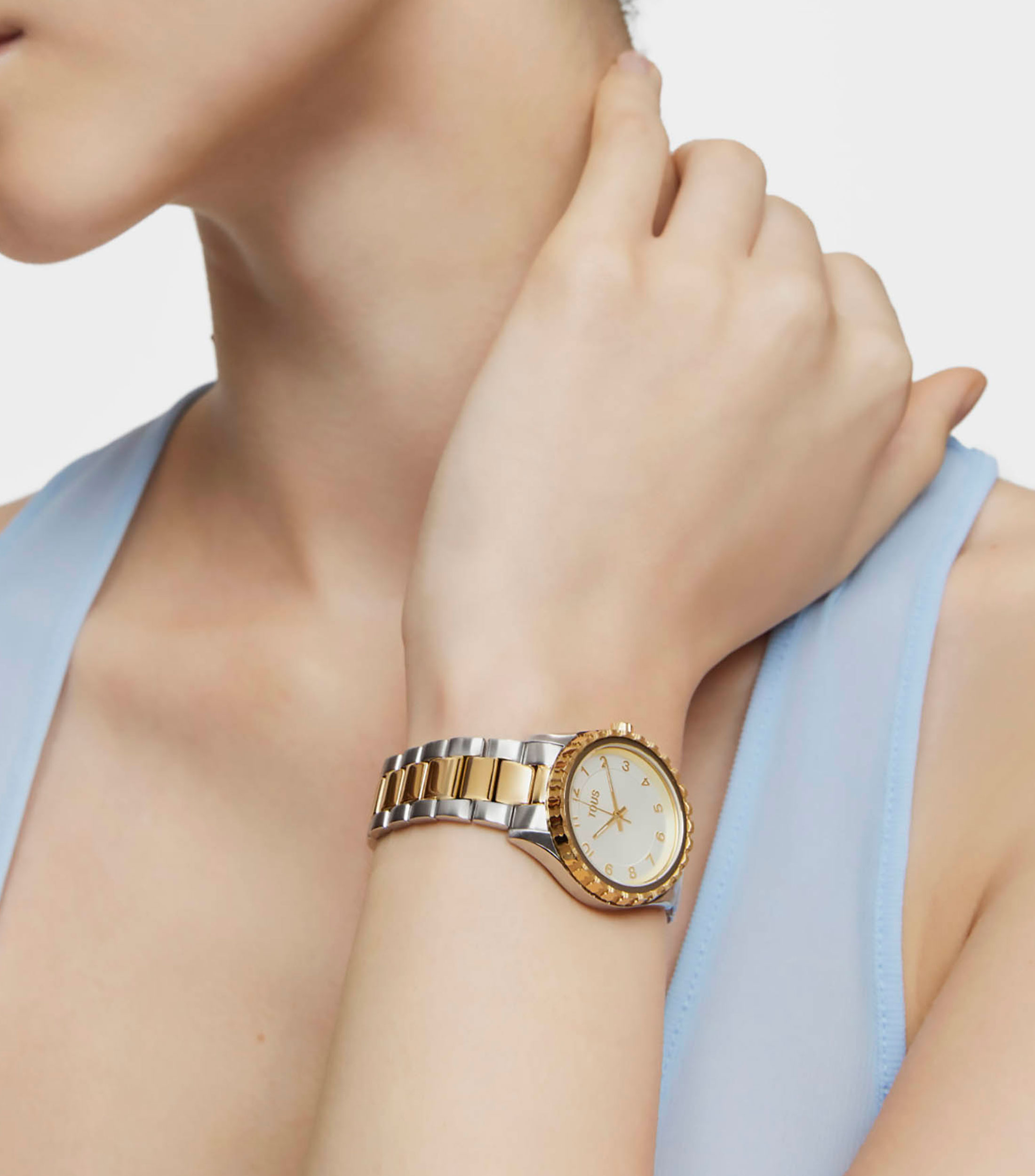 Reloj para Mujer Mini T-Bear Casual Plateado, Dorado