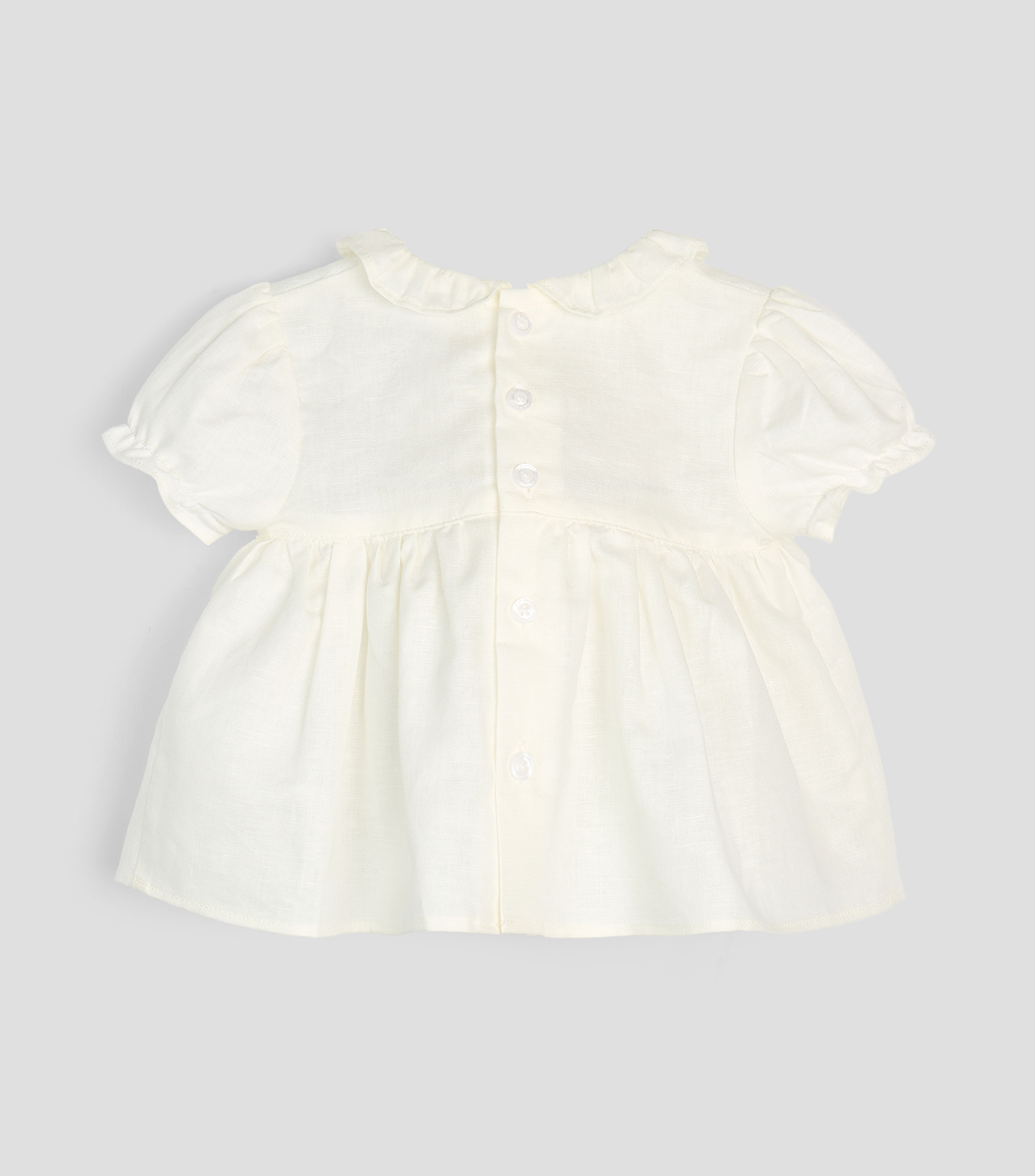 Camisa lisa manga corta Bebé