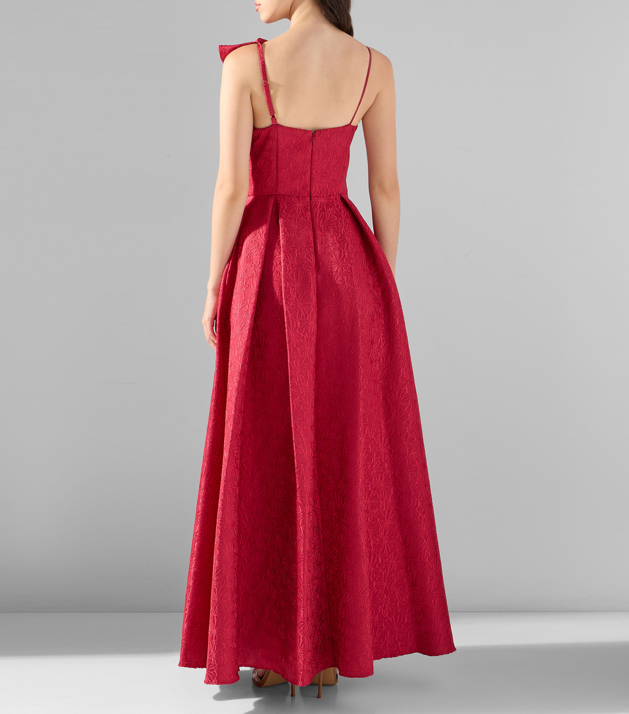 Vestido de fiesta largo liso Mujer