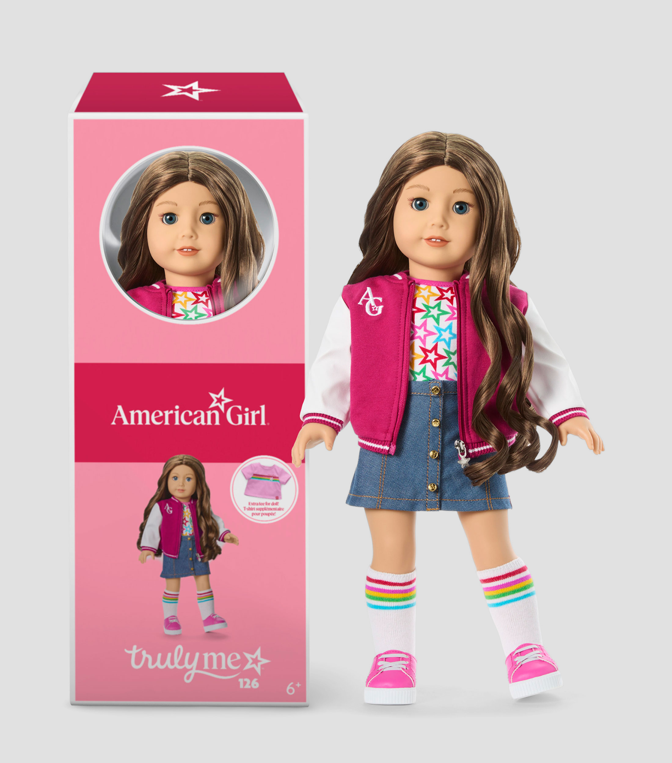 Muñeca Truly Me, cabello castaño oscuro con caireles