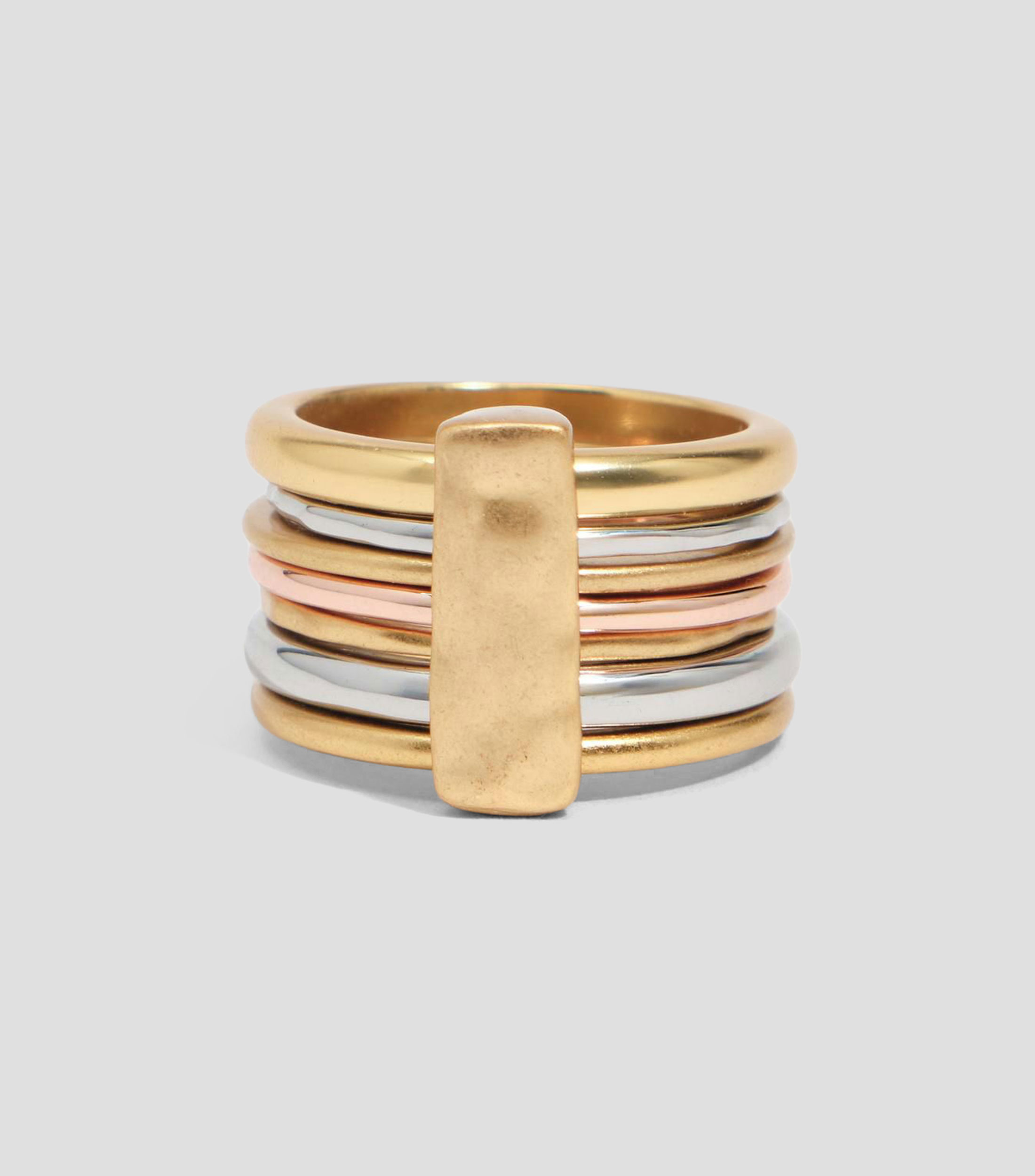 Anillo bandas envejecido Mujer