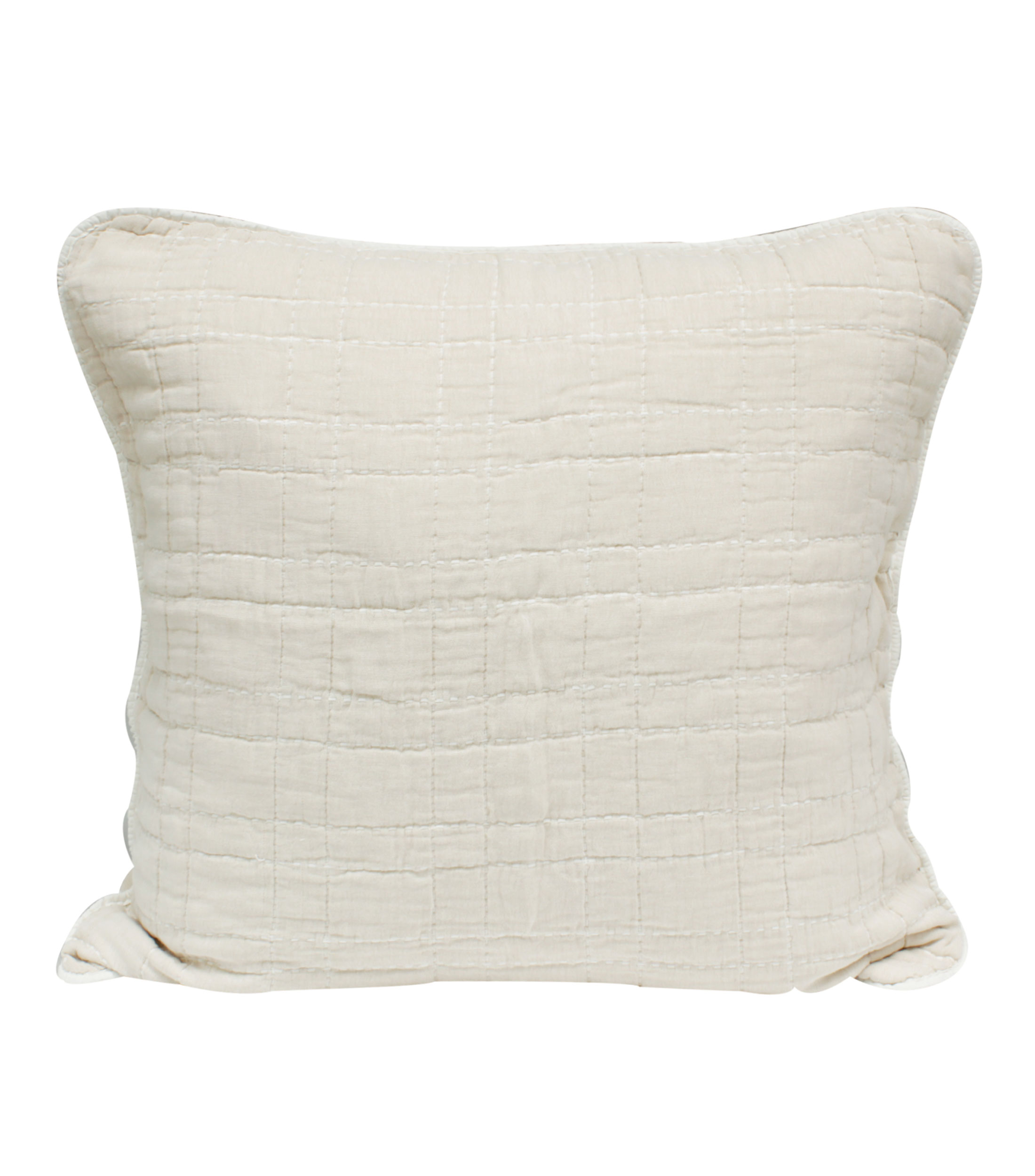 Funda Decorativa para Almohada Euro en Algodon Escapada Arena