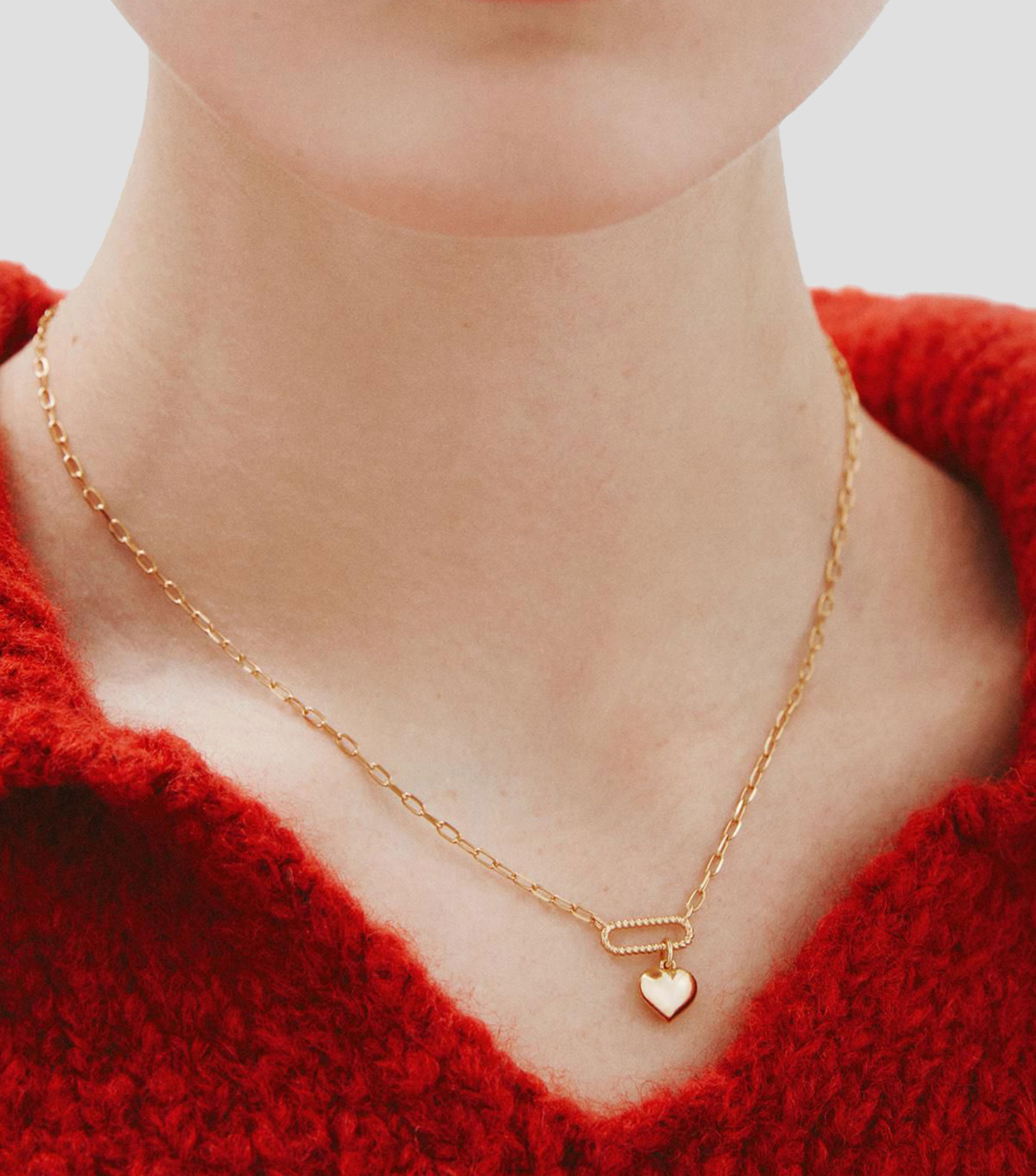 Collar en plata .925 bañada San Valentín Mujer