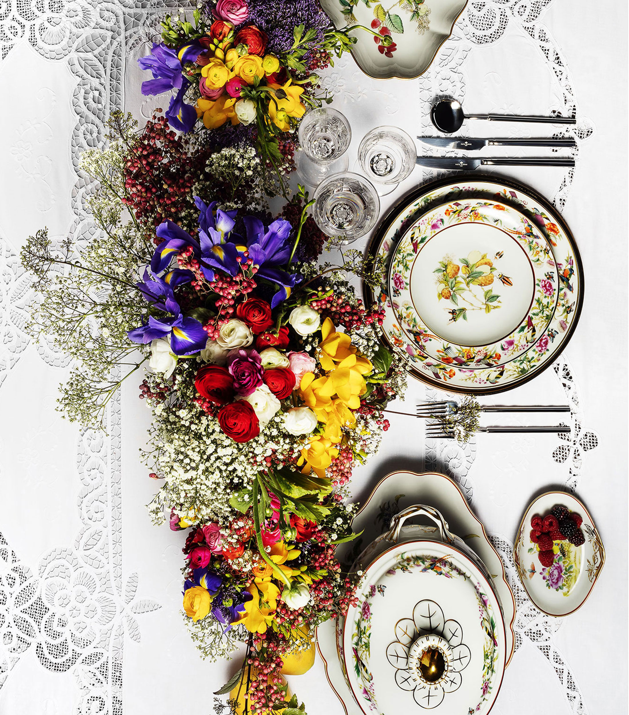 Plato Hondo con Flores Paco Real