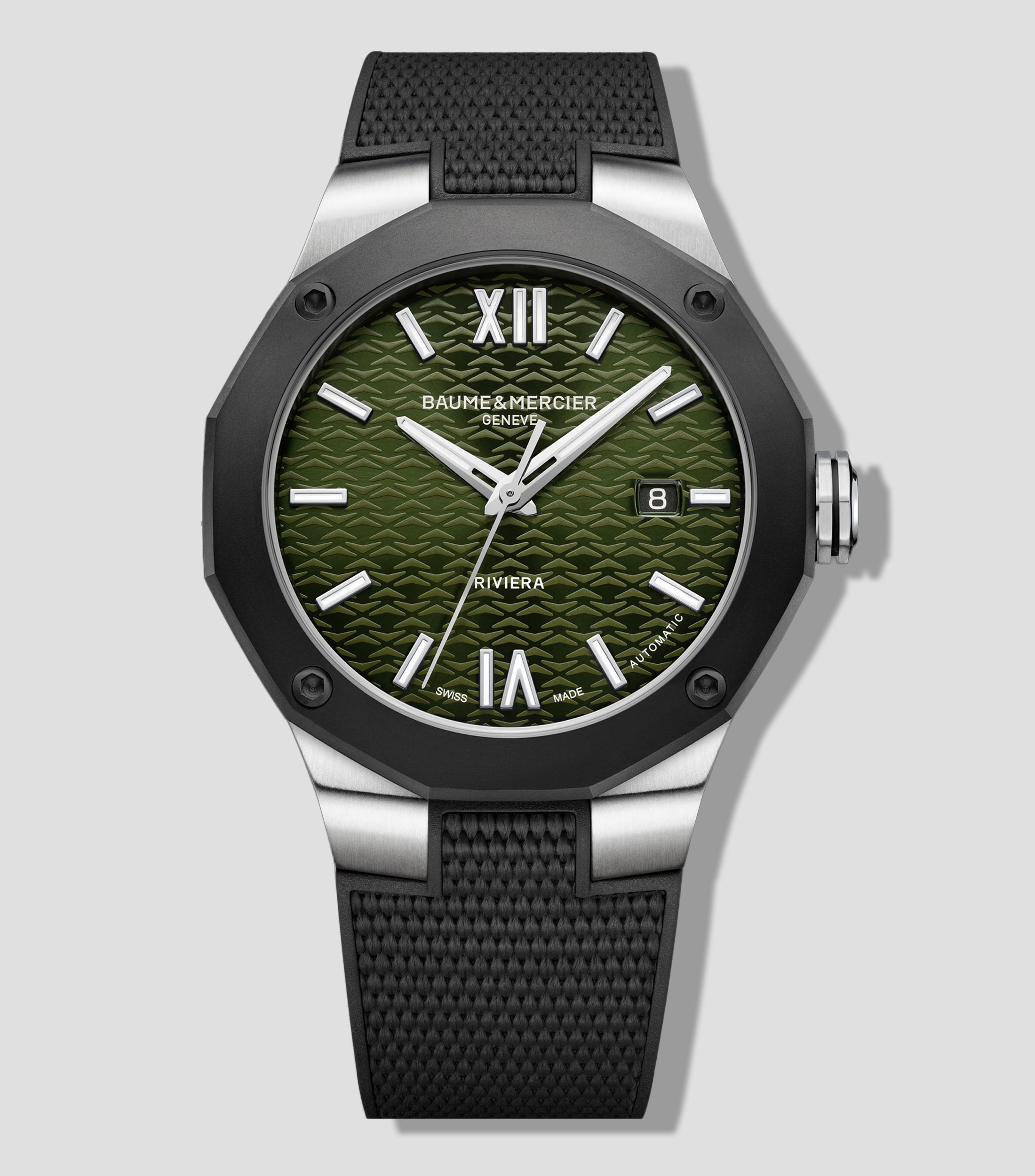 Reloj para Hombre Riviera Casual, Gris, Verde