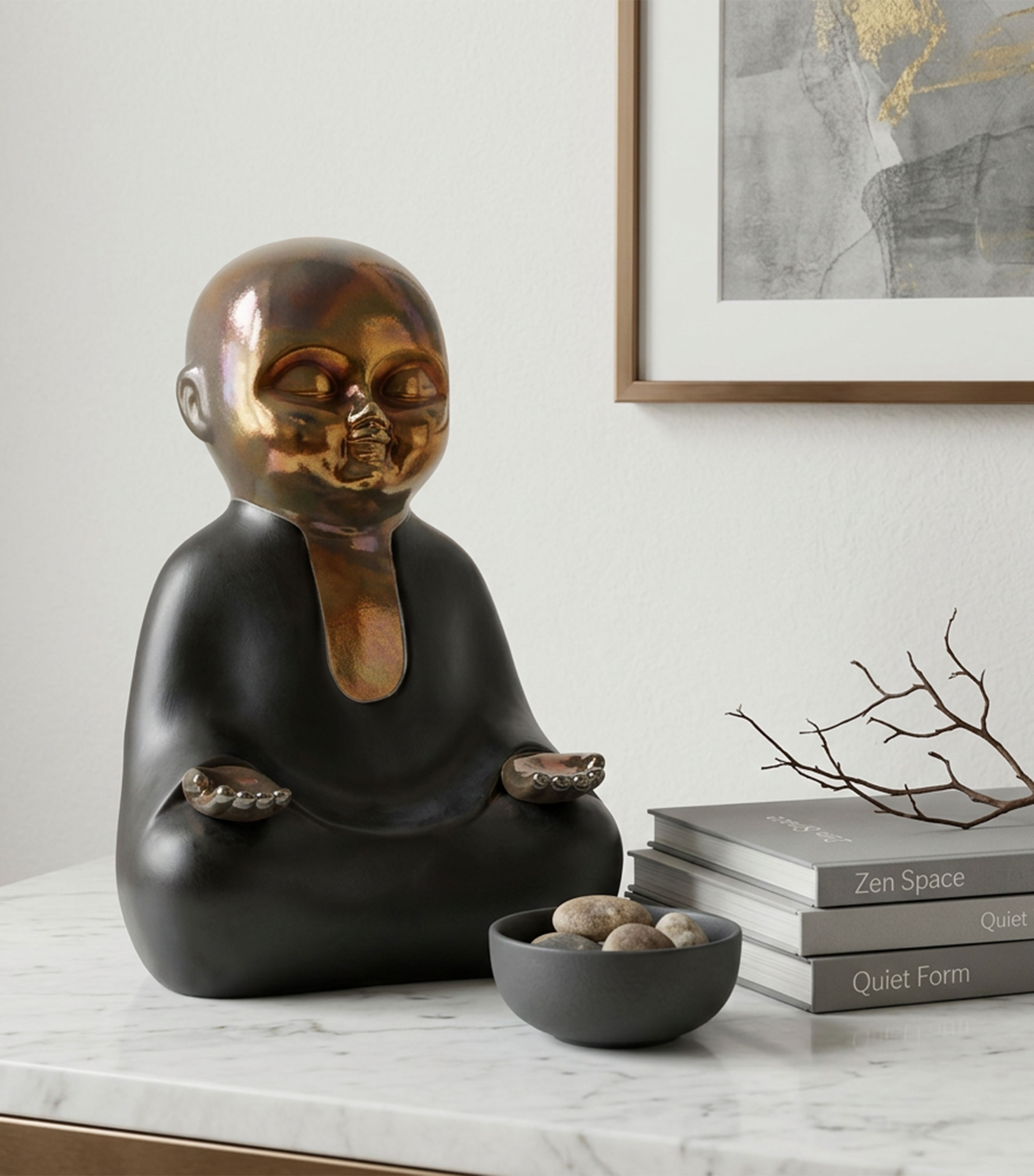 Figura decorativa Baby Buda Raku