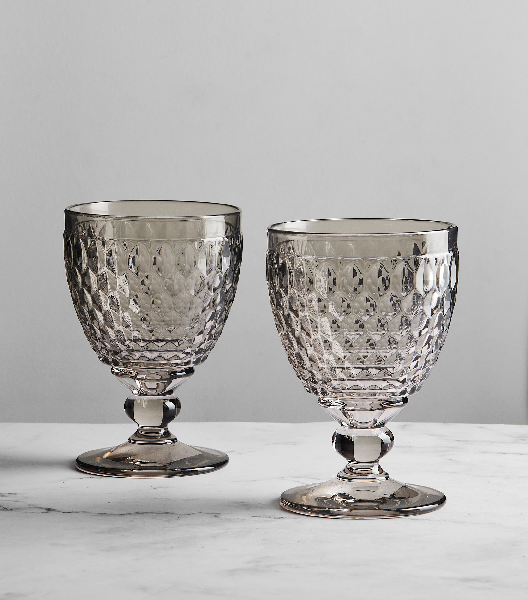 Set 4 copas para vino tinto Boston gris