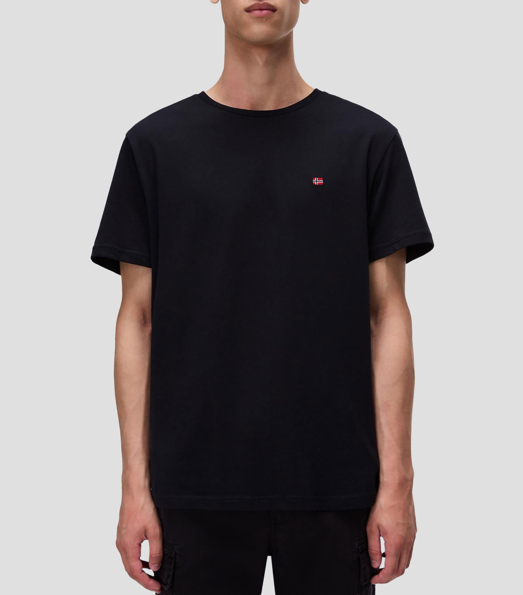 Playera cuello redondo manga corta Salis lisa Hombre