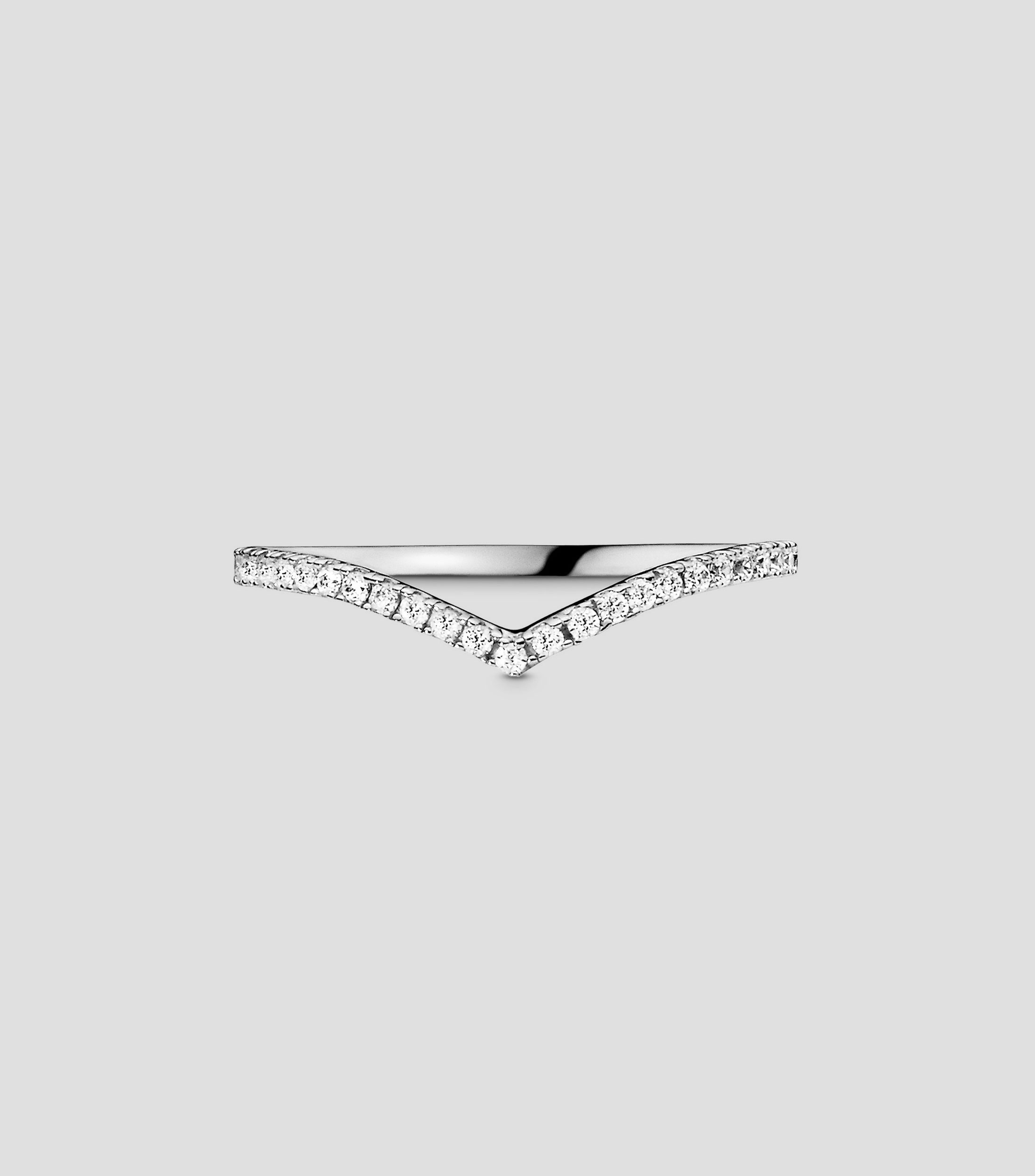 Anillo en Plata .925 Sparkling Wishbone Mujer Talla: 54