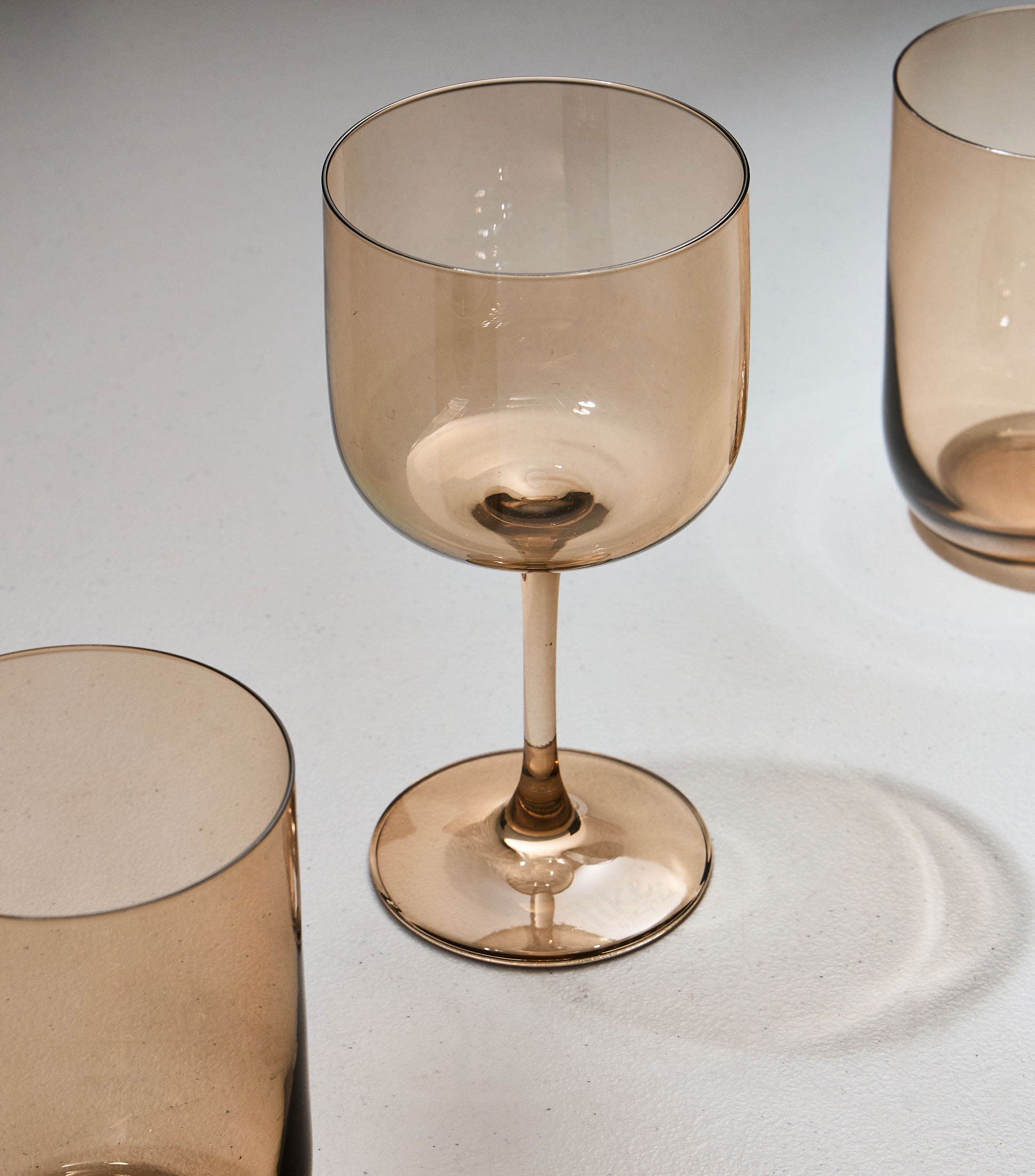 Set de 2 copas para vino Like, pardo