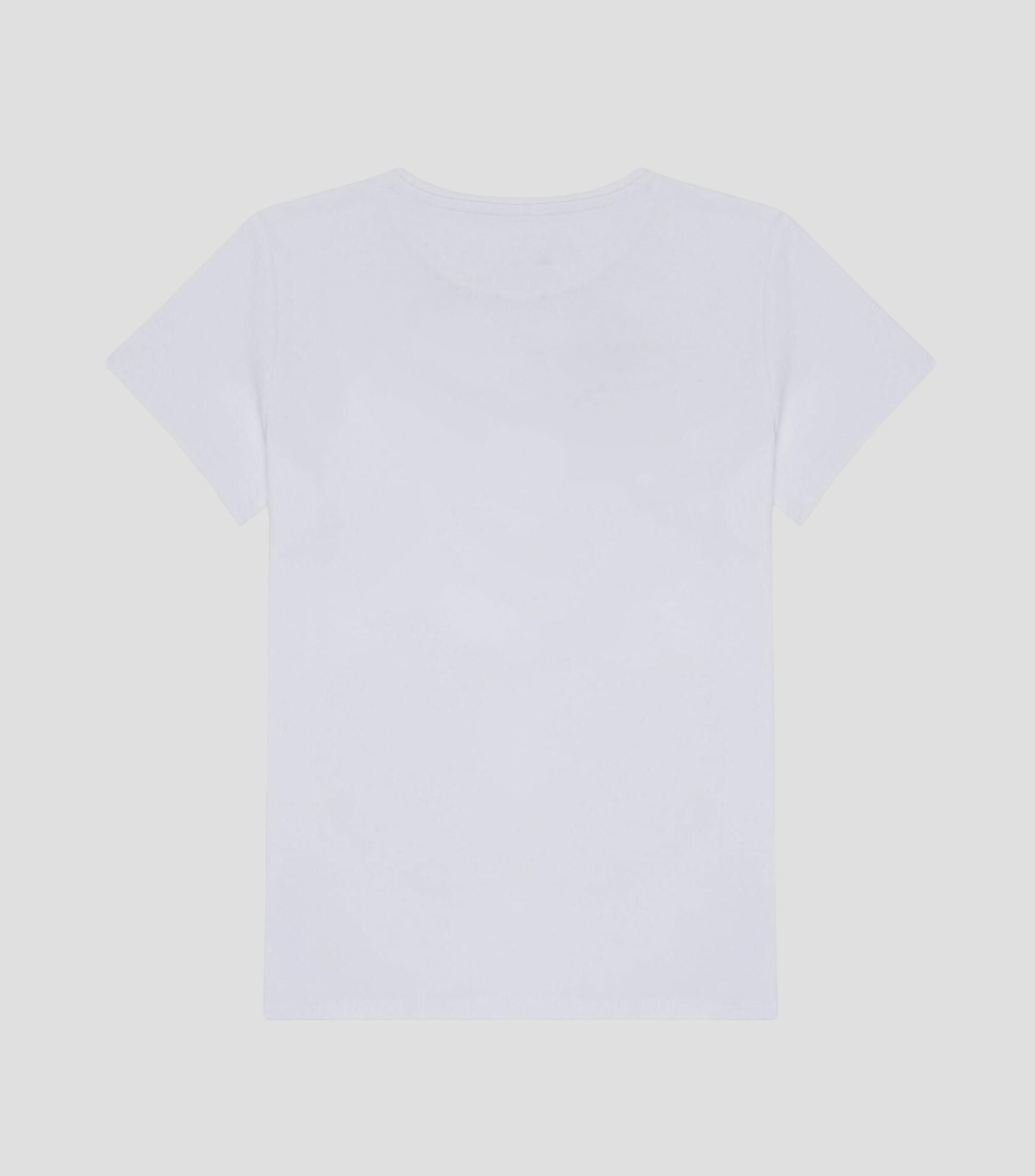 Playera cuello redondo manga corta estampada Niña