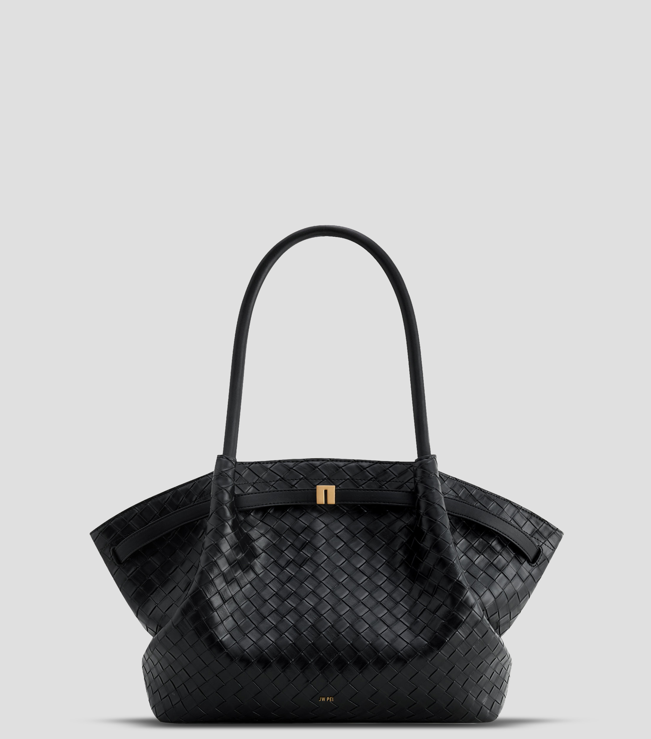 Bolsa tote lisa con detalle trenzado Mujer