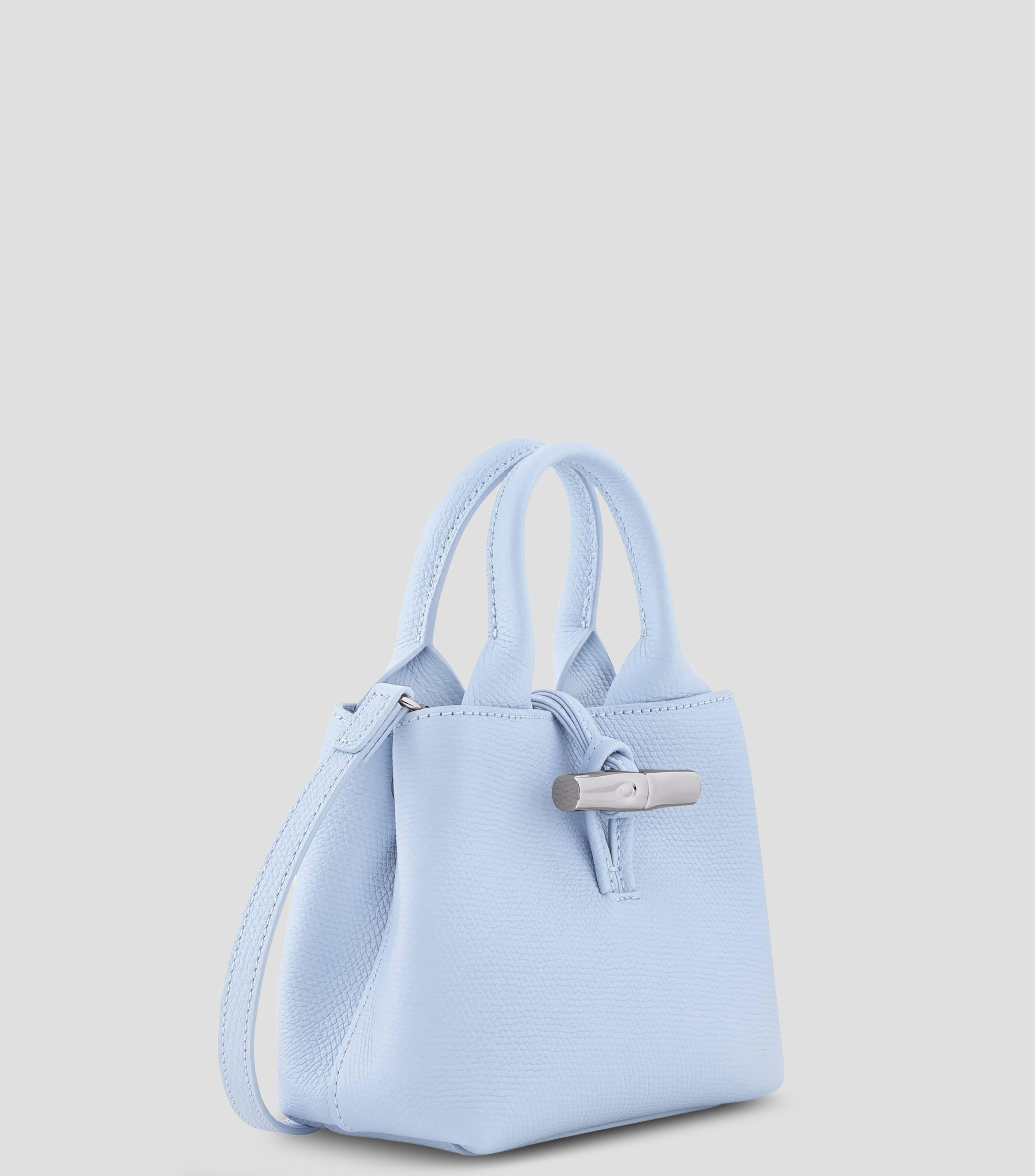 Bolsa tote lisa con detalle texturizado Mujer