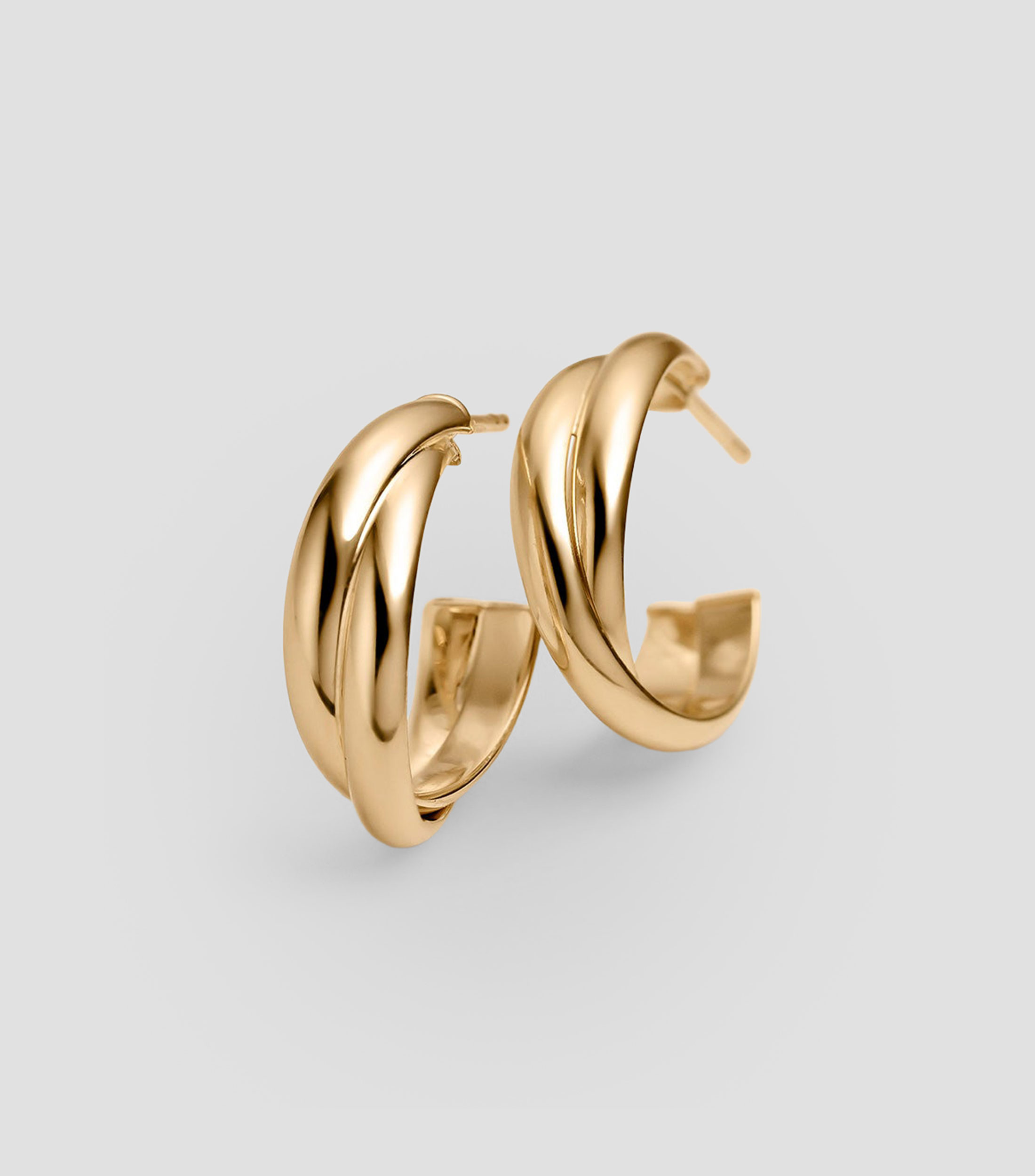 Aretes de aro en plata .925 Kambio Mujer