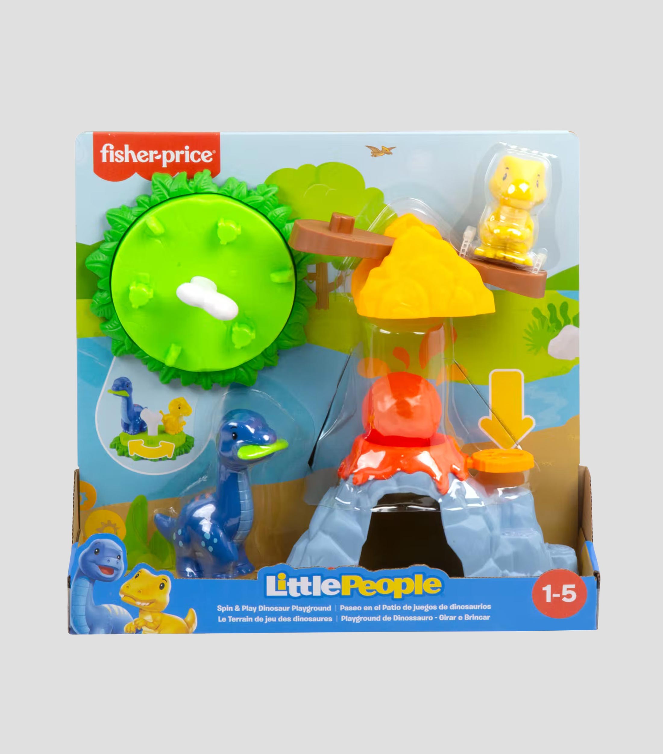 Set Paseo en el patio de juegos de dinosaurios