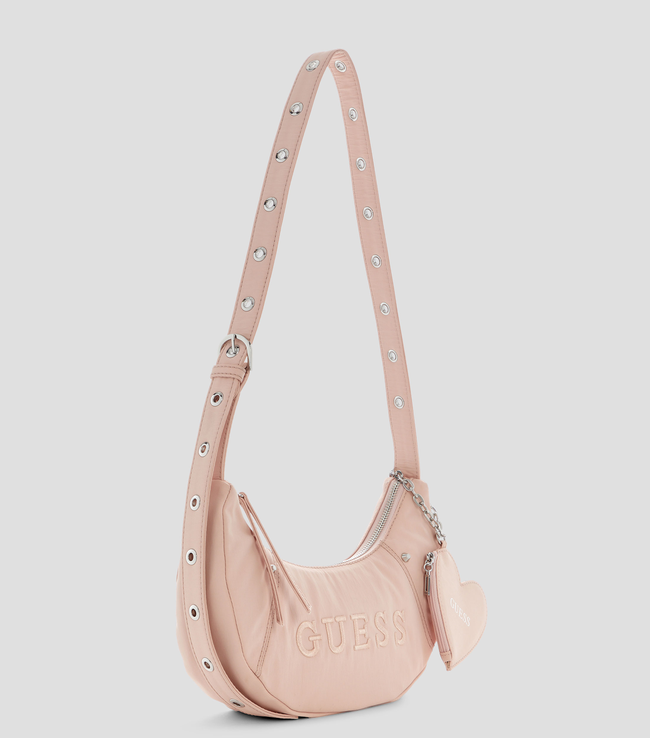 Bolsa hobo rosa sólida Mujer