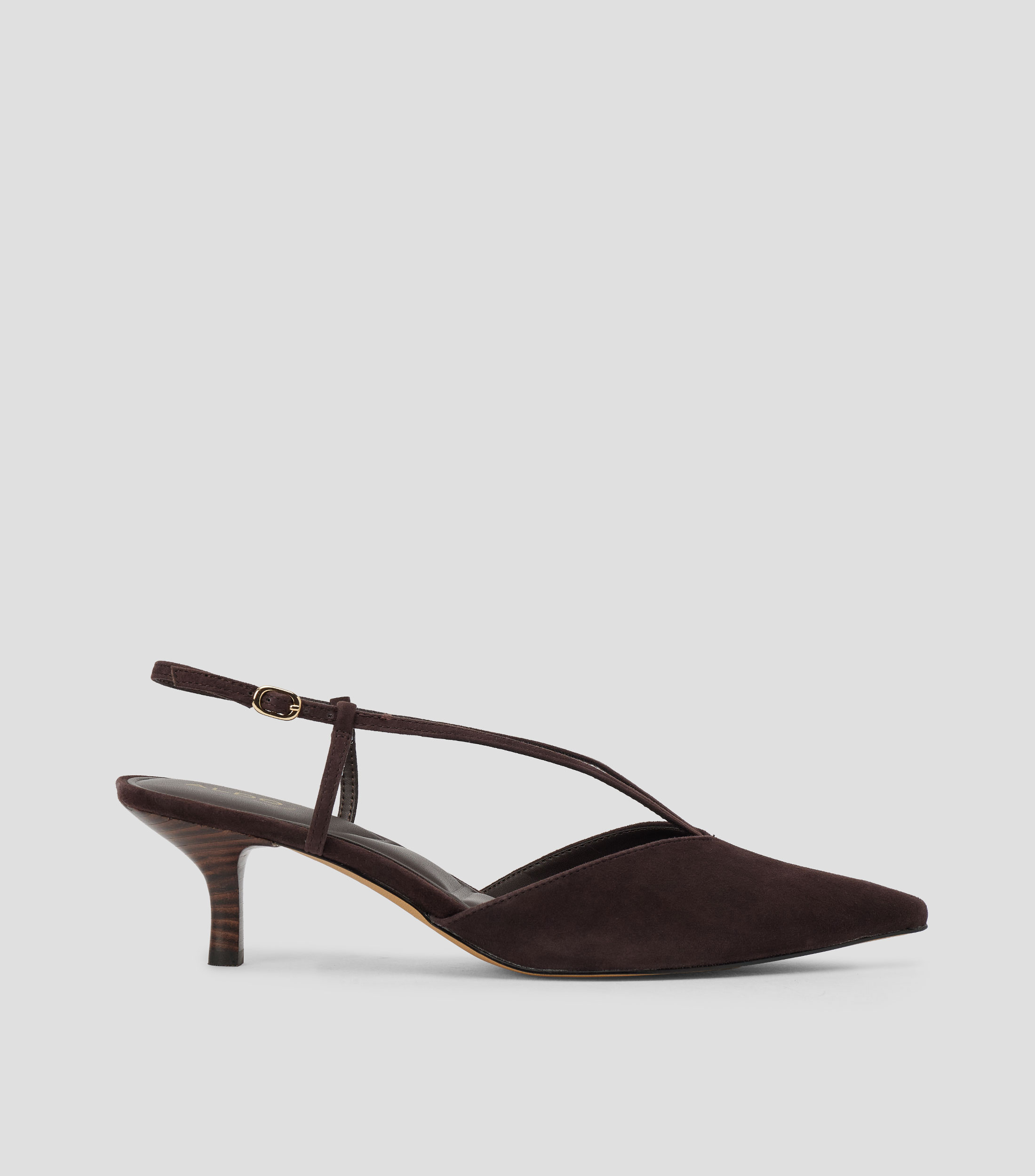 Zapatillas slingback Kaylin con tacón medio y delgado Mujer