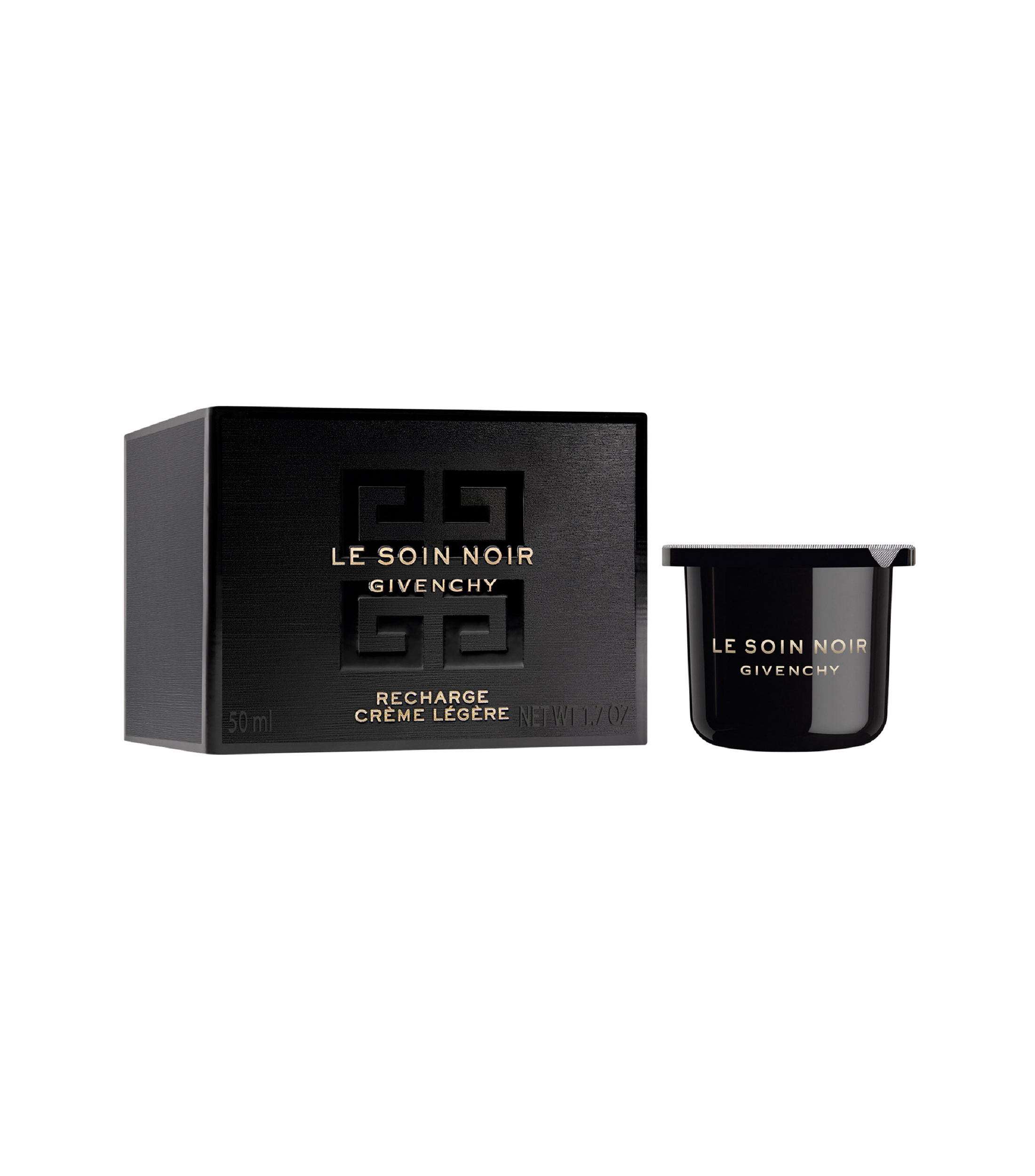 Crema ligera de día anti-edad, revitalizante e hidratante Le Soin Noir Refill, 50 ml