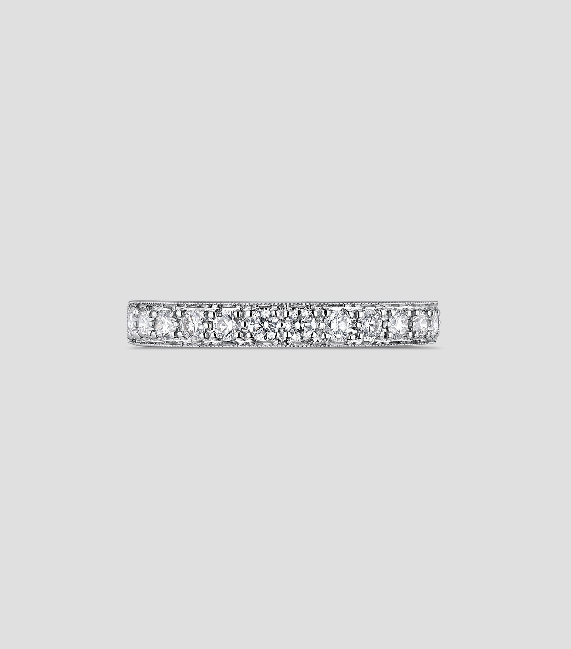 Anillo de compromiso en oro blanco 18 kilates con diamantes Mujer