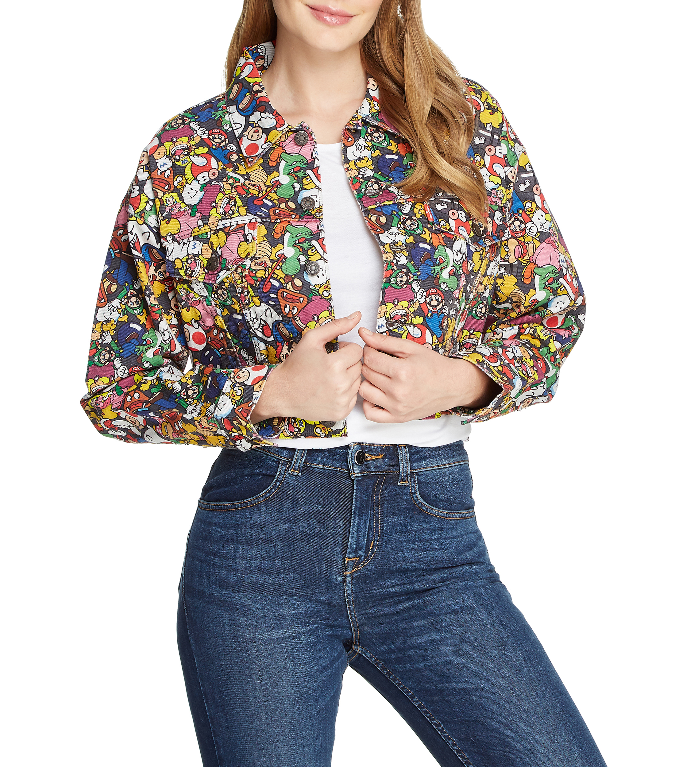 Chamarra de mezclilla sales levis mario bros