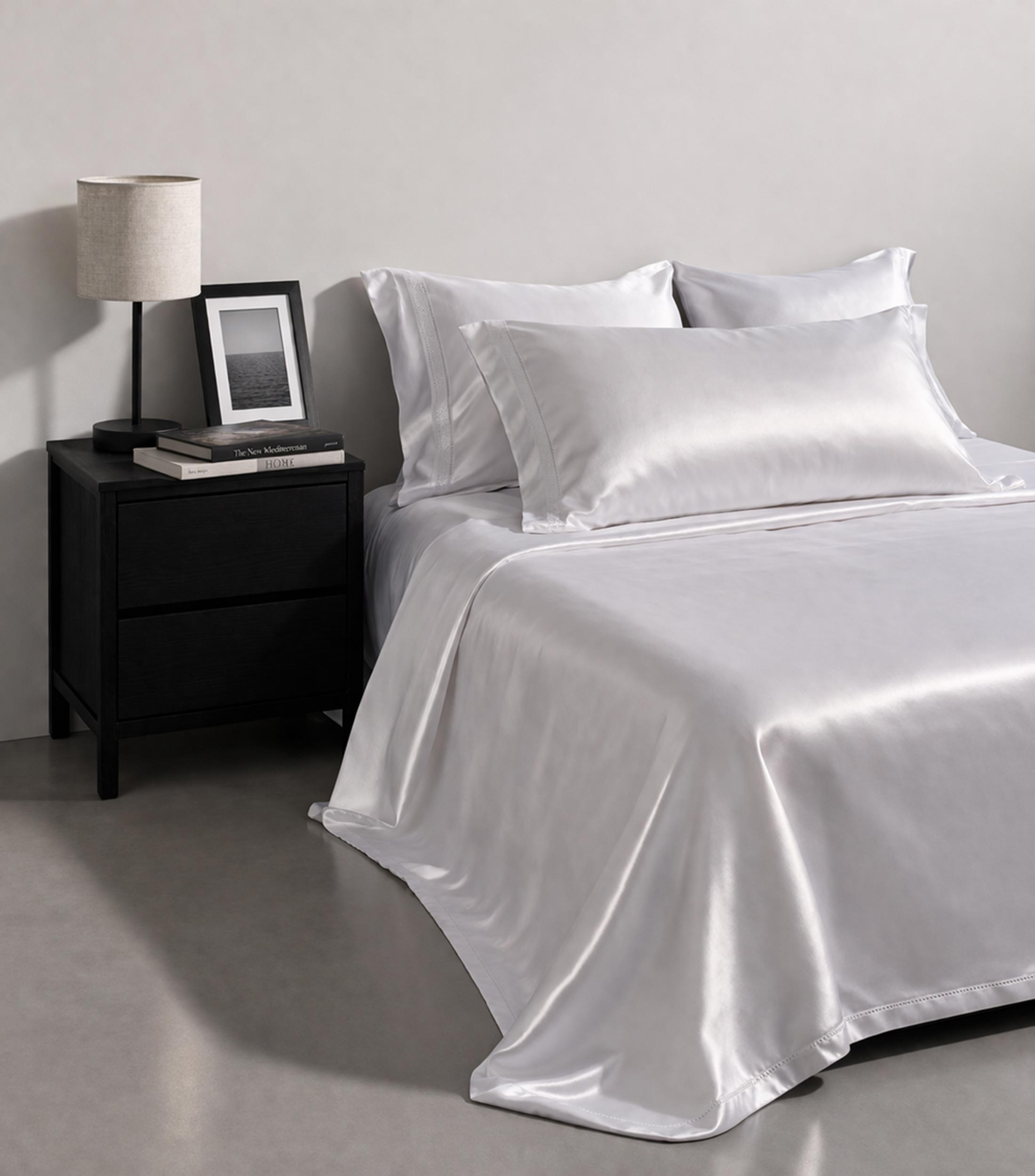 Funda para Duvet King Size de algodón Luxor blanco