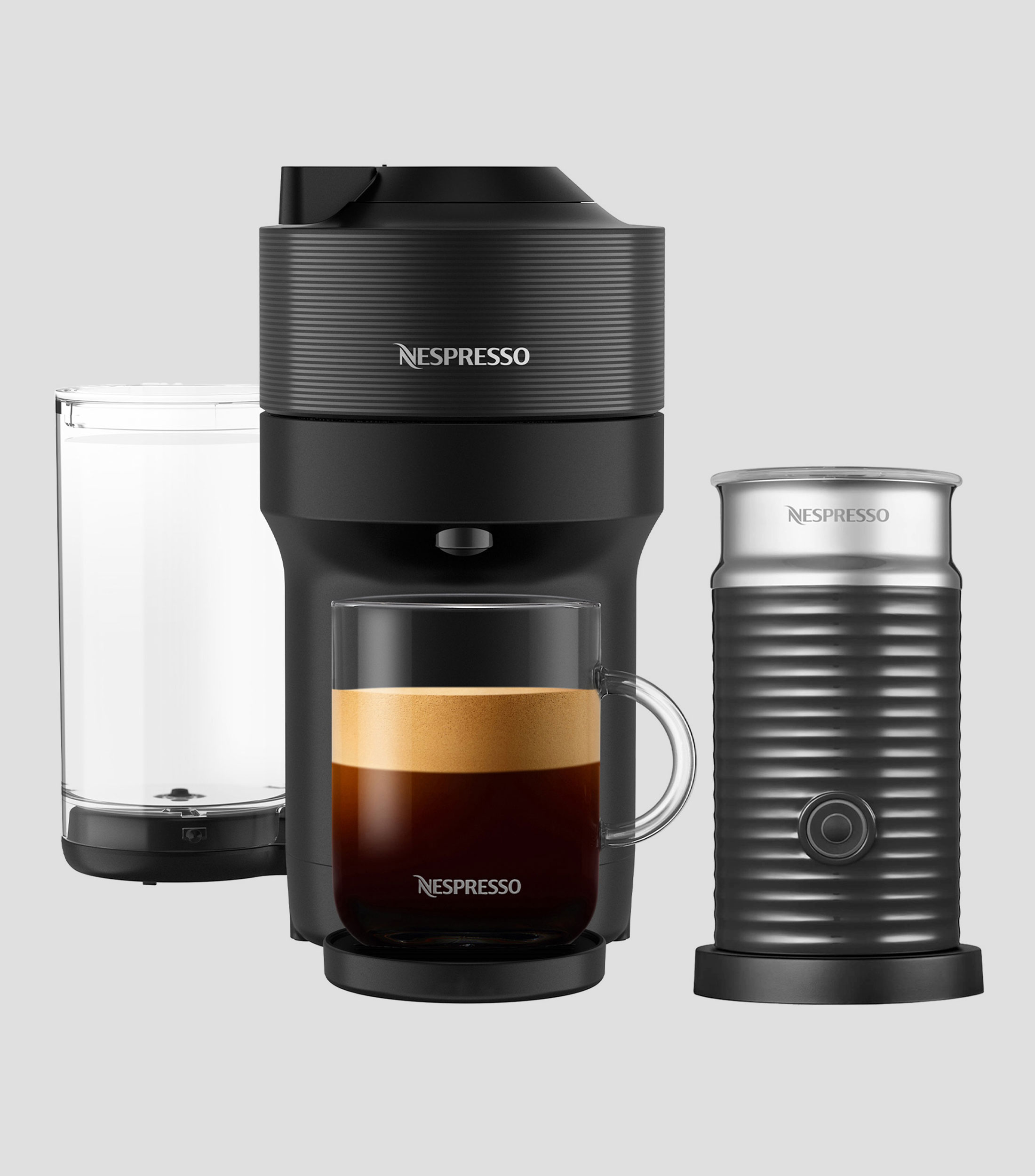 Combo Vertuo Pop con aeroccino negro