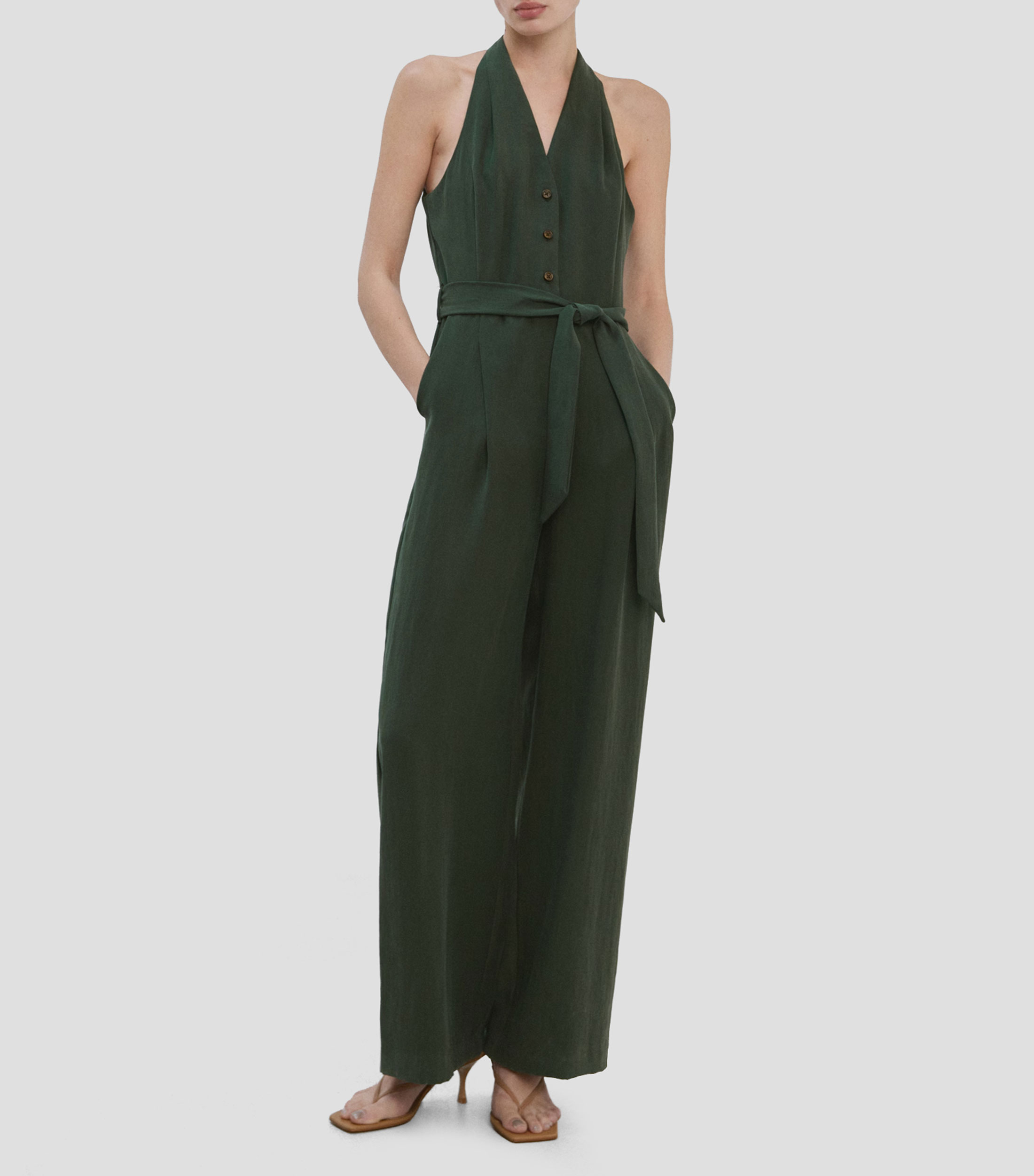 Jumpsuit de corte recto Mujer