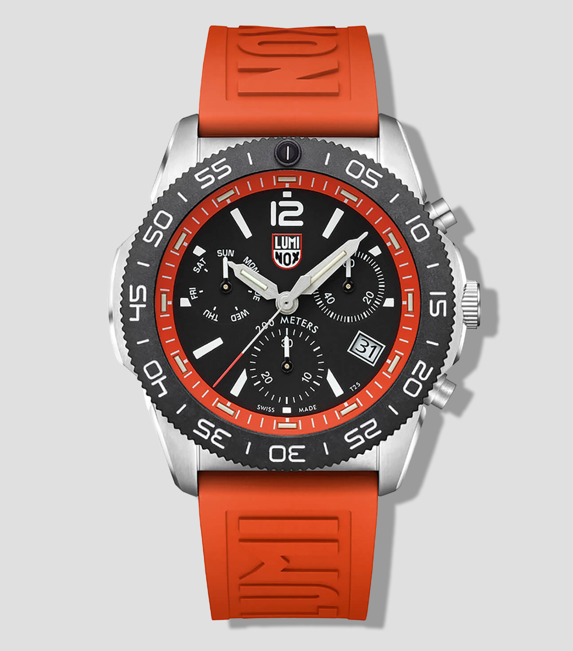Reloj para hombre Pacific Diver Chronograph 3140 Series de vestir, Plateado