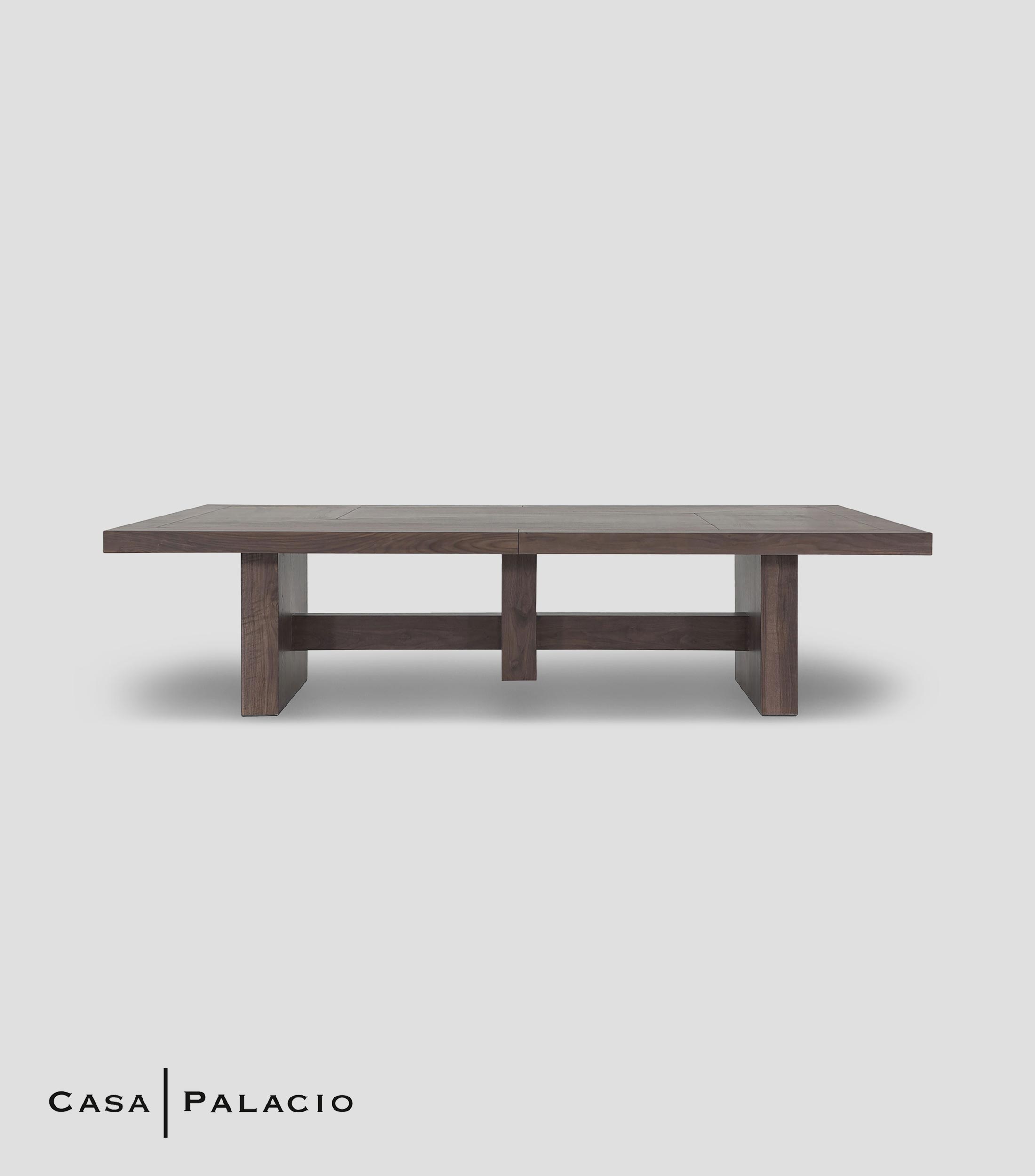 Mesa de Comedor Brooklyn en Madera de chapa de Nogal